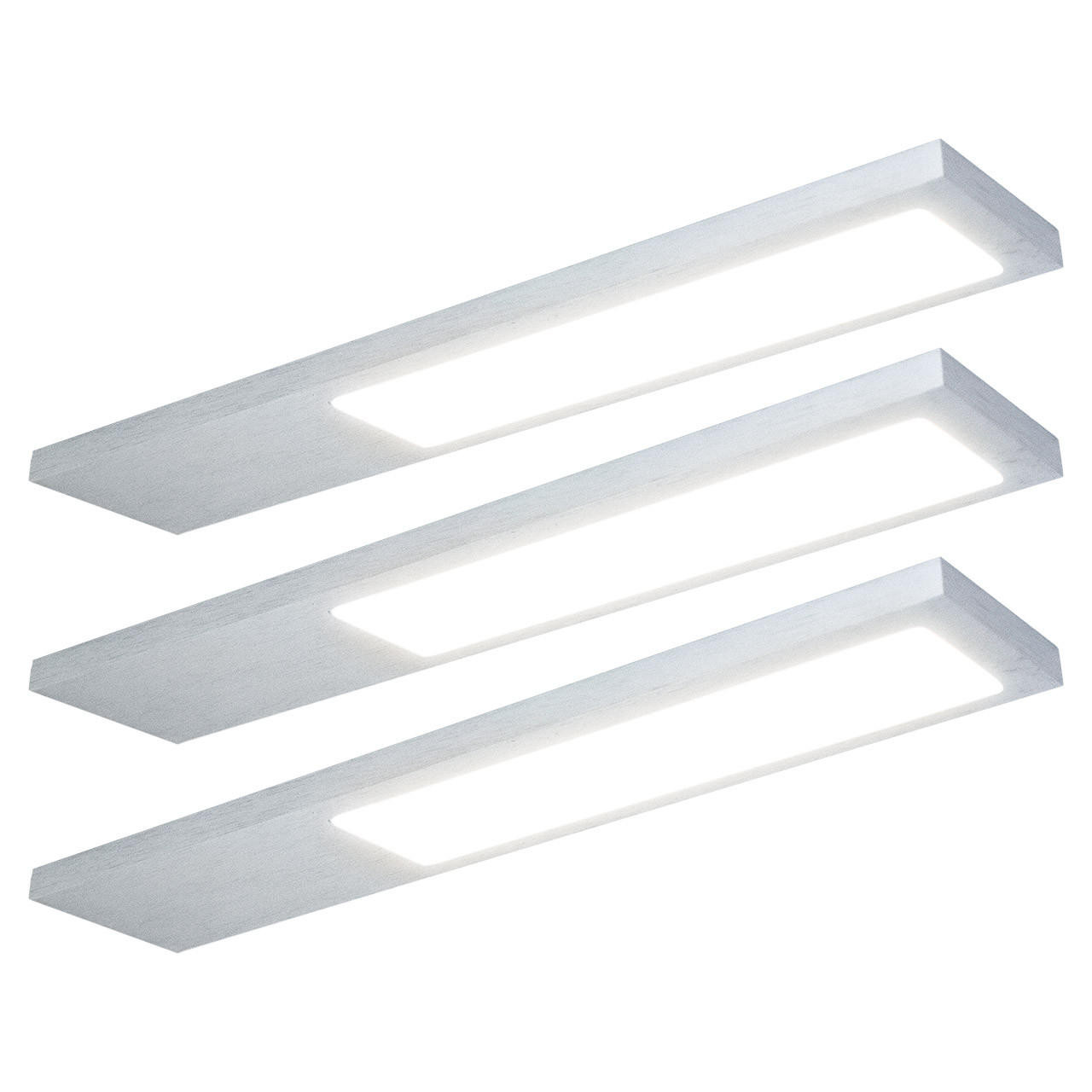 nxt gen Alabama Aluminium LED Under Cabinet Light 4W (3 Pack) Warm White