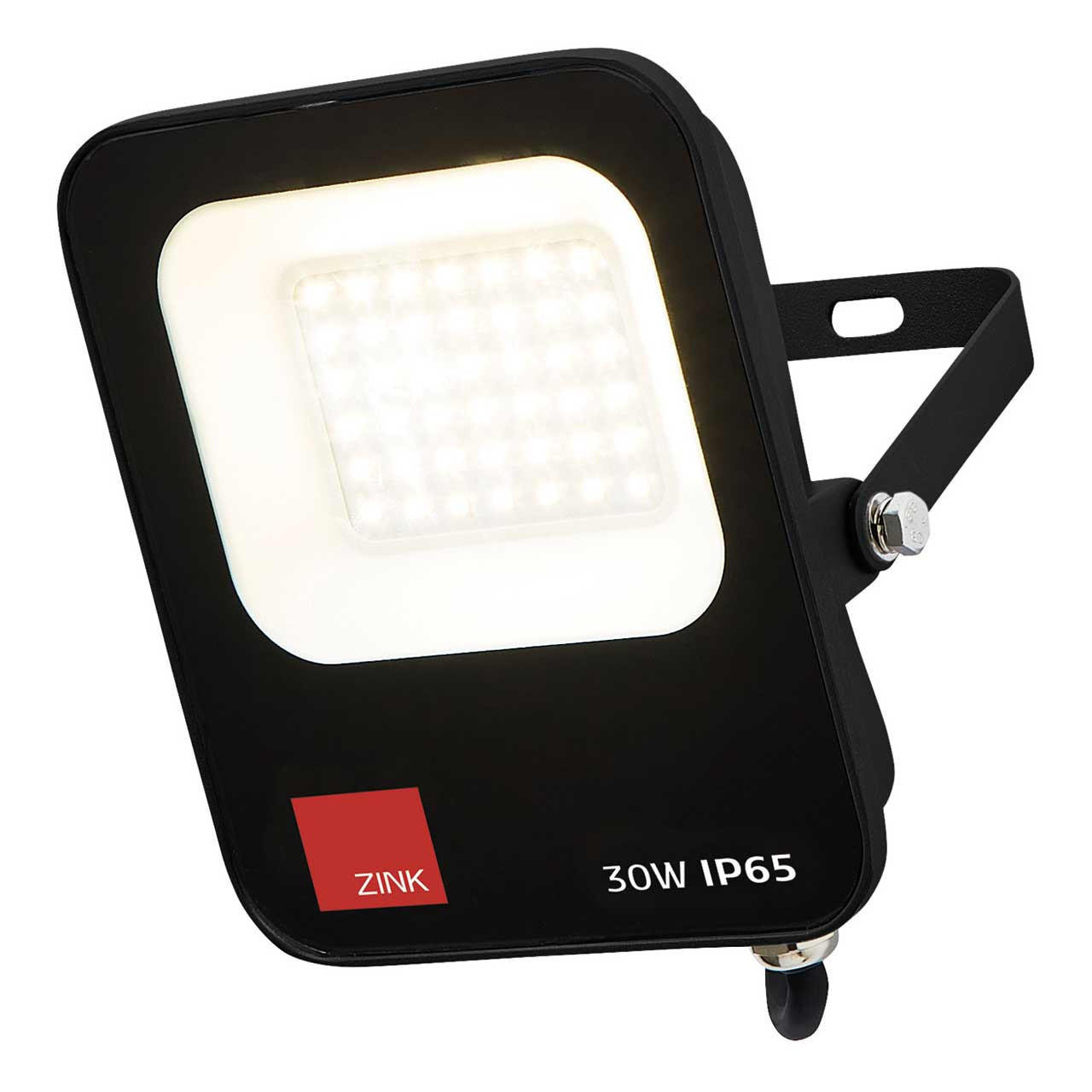 Zink REINA LED Slimline Floodlight 30W Daylight Black