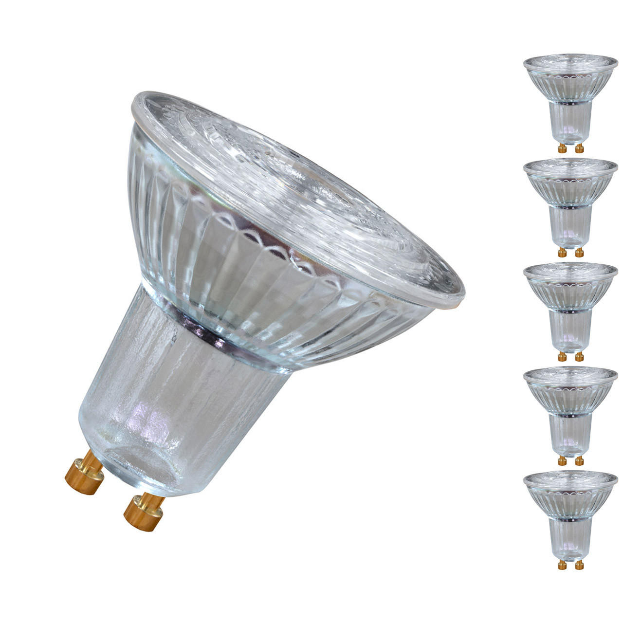 Osram LED GU10 Bulbs 4.5W Dimmable Parathom (5 Pack) Cool White 36°