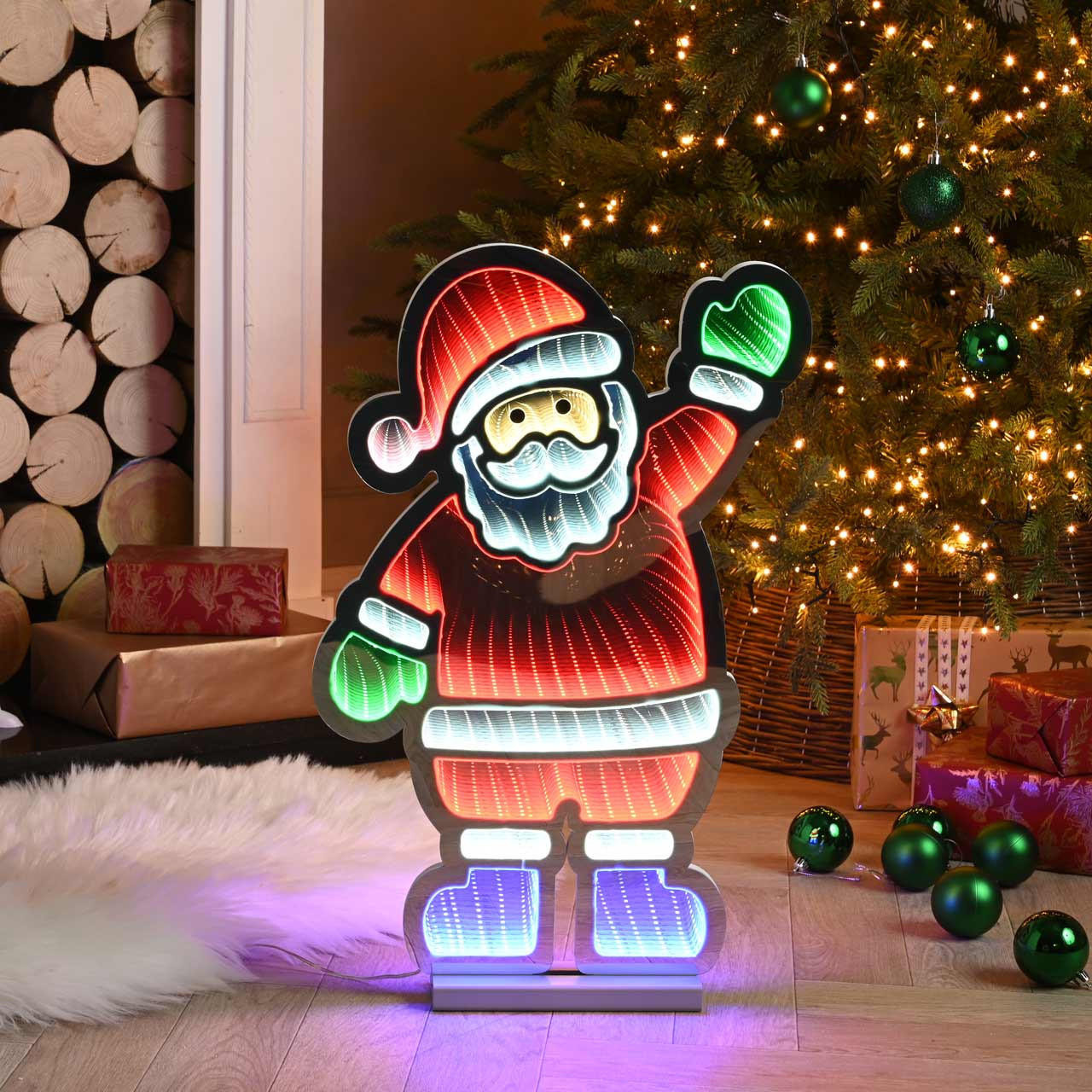 Festive 56cm Santa Infinity Light