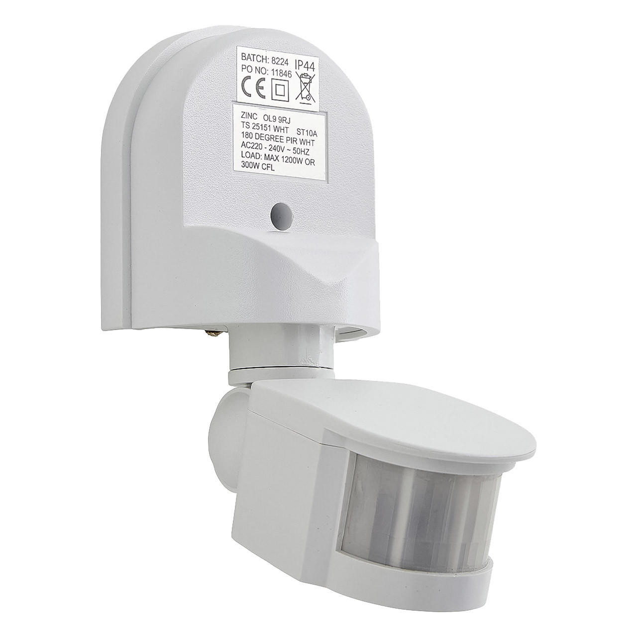 Zink PIR Sensor Dion 180° White 12-Metre Range