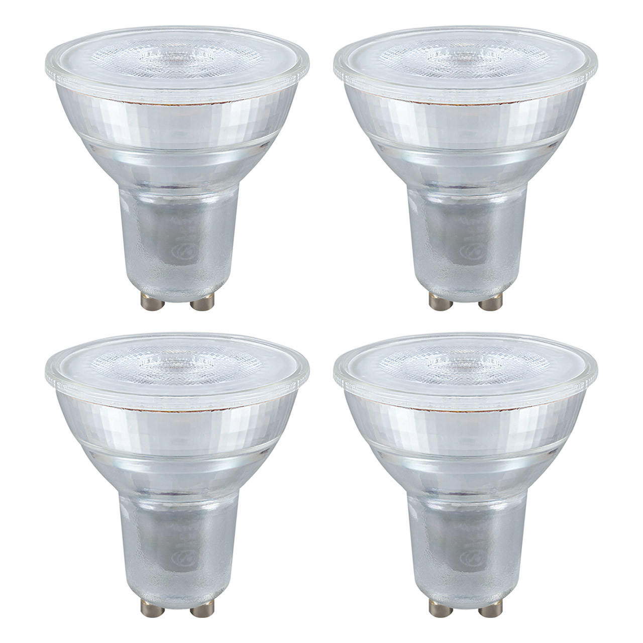 Crompton Lamps LED GU10 Bulbs 4.5W (4 Pack) Warm White 35° (50W Eqv)
