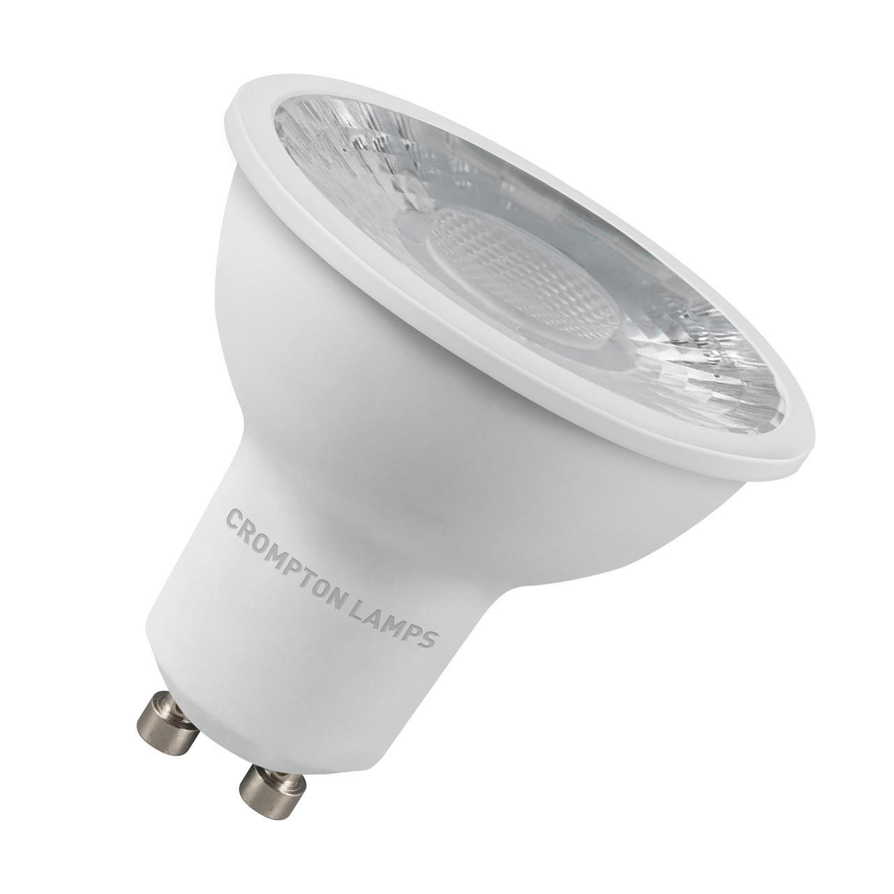Crompton Lamps LED GU10 Spotlight 5W Dimmable Thermal Plastic Cool White 38° Clear (50W Eqv)