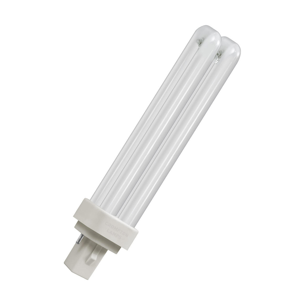 Crompton LED PLC 6W Universal 2-pin Double Turn D-Type Direct to Mains Cool White Opal (18W Eqv)