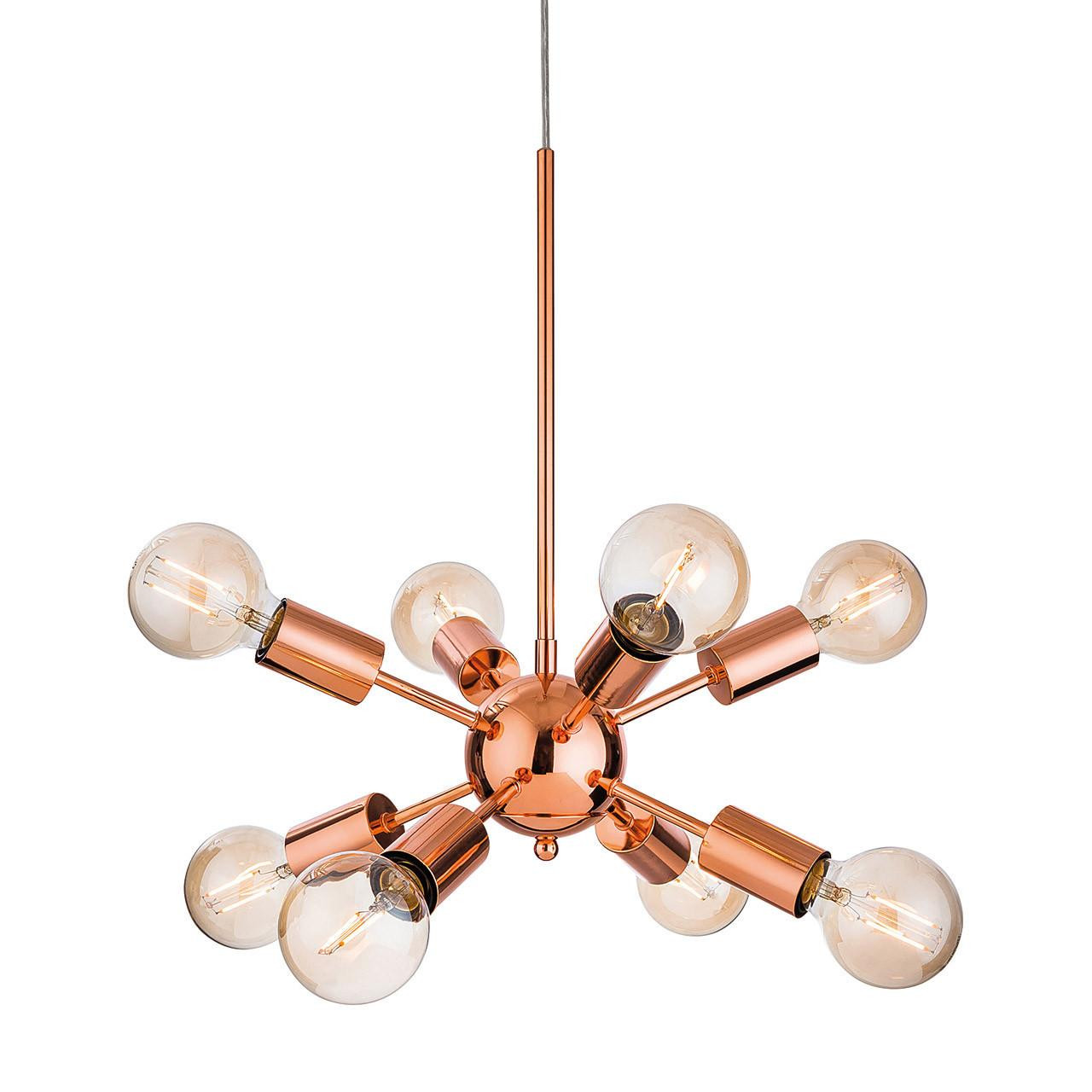 Firstlight Alfa Modern Style 8-Light Pendant Light Copper