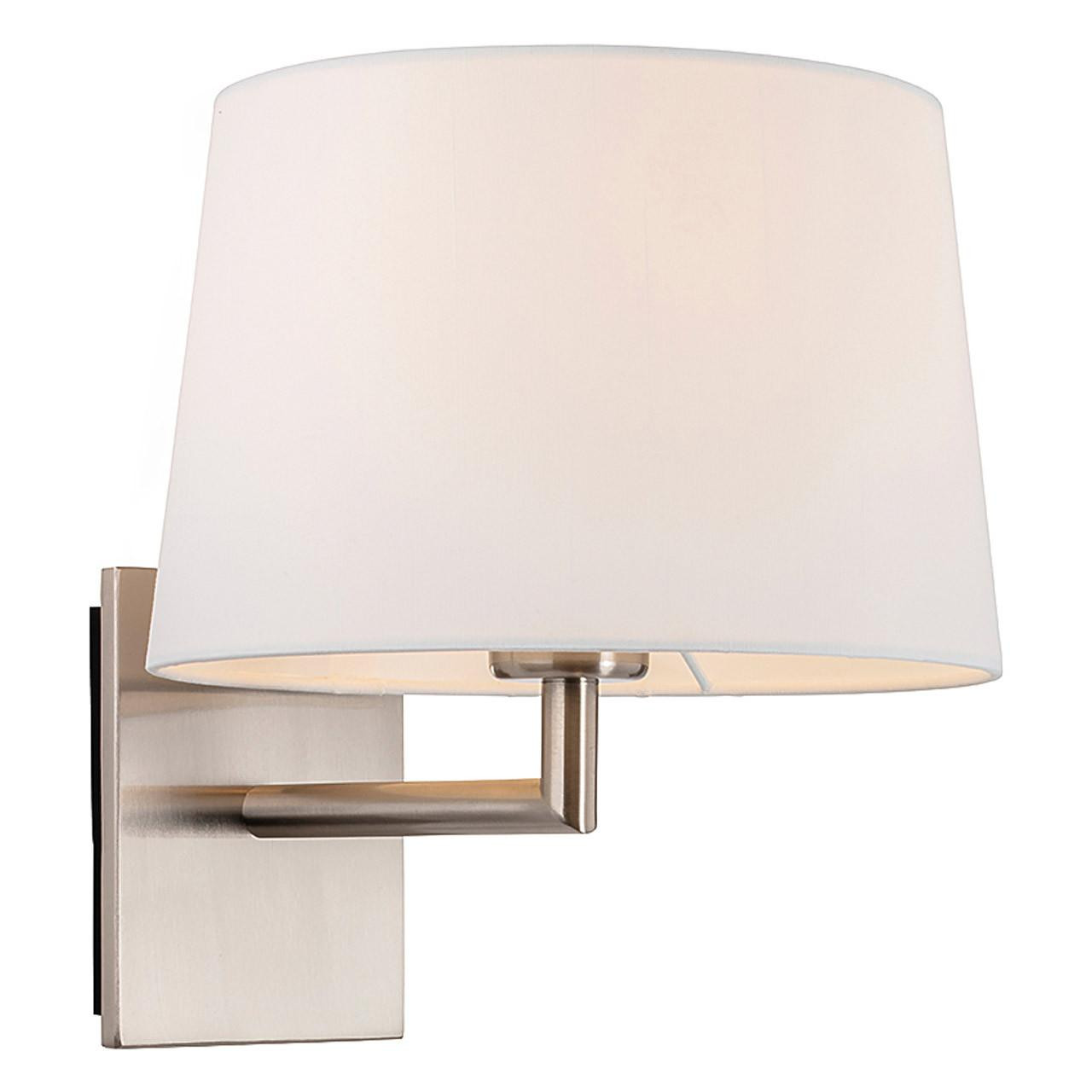 Firstlight Grand Contemporary Style Wall Light Cream and Brushed Steel