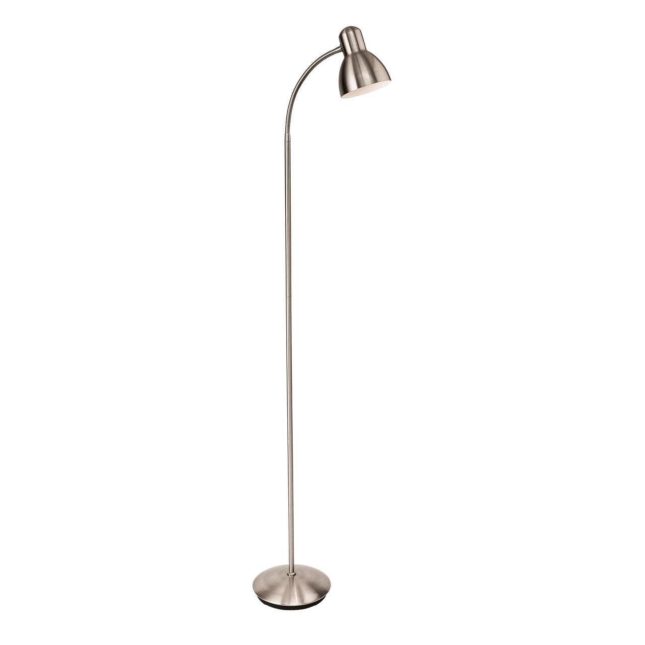 Firstlight Morgan Classic Style Floor Lamp with On/Off Switch Brushed Steel