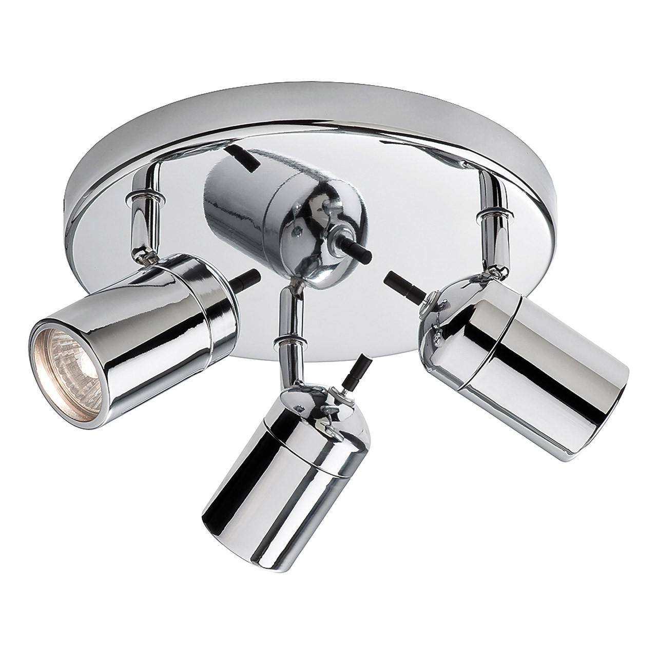 Firstlight Atlantic Modern Style 3-Light Ceiling Spotlight Chrome