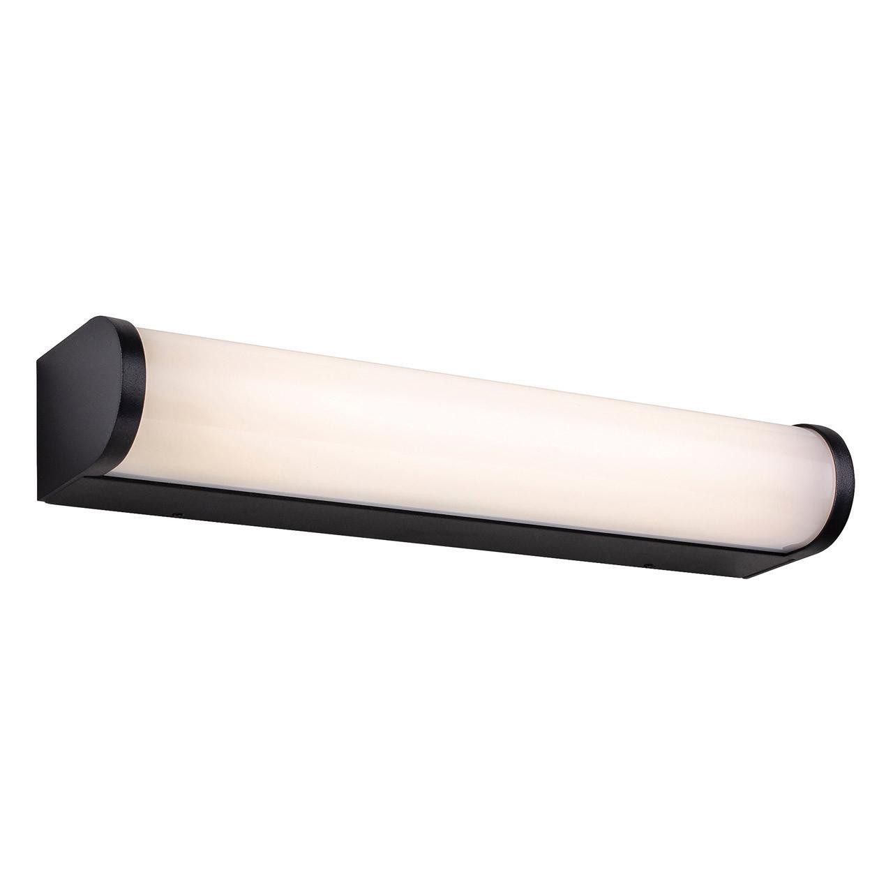 Firstlight Bravo Modern Style LED 30cm Light Bar 8W Warm White in Black and Opal