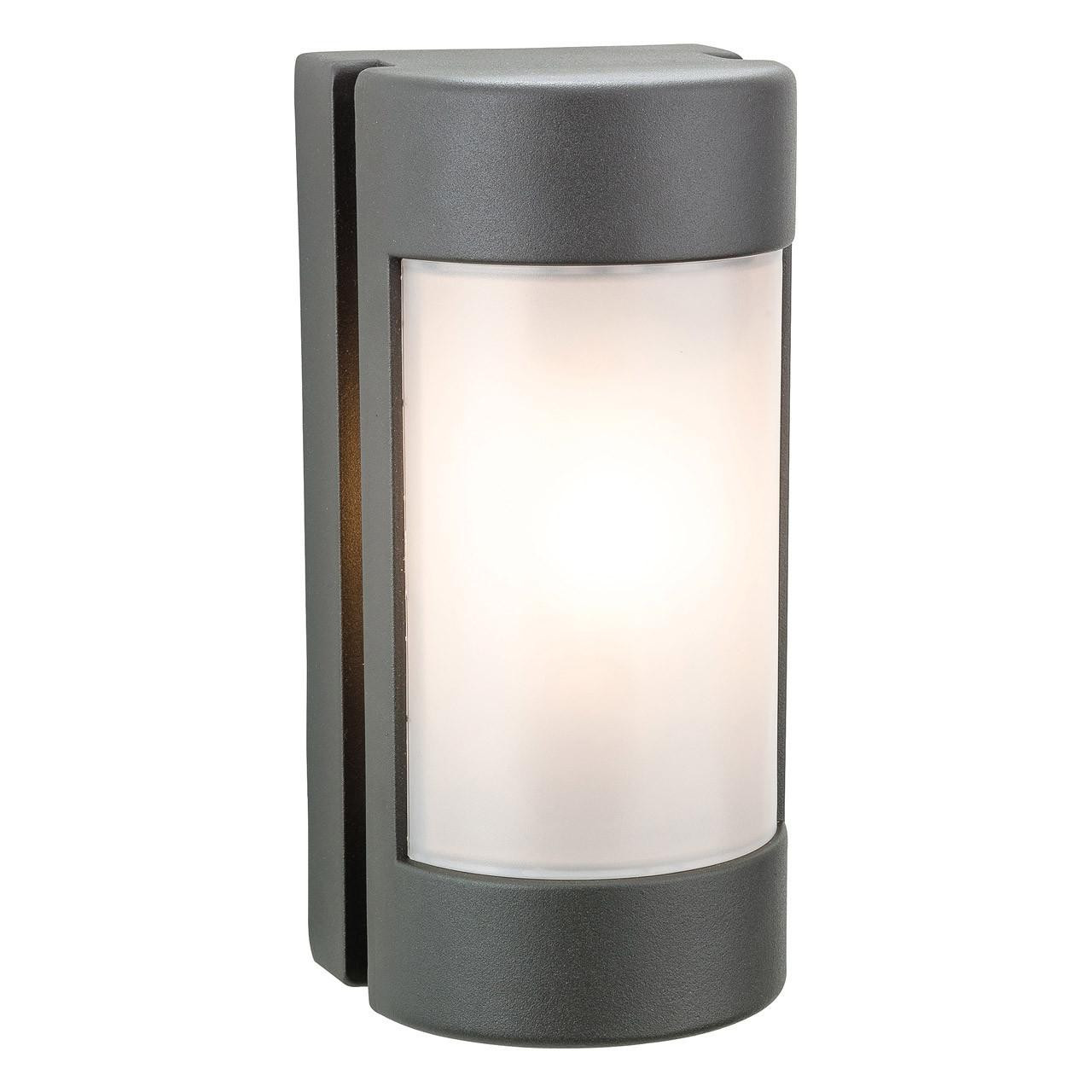 Firstlight Arena Modern Style Half Lantern in Graphite and Opal