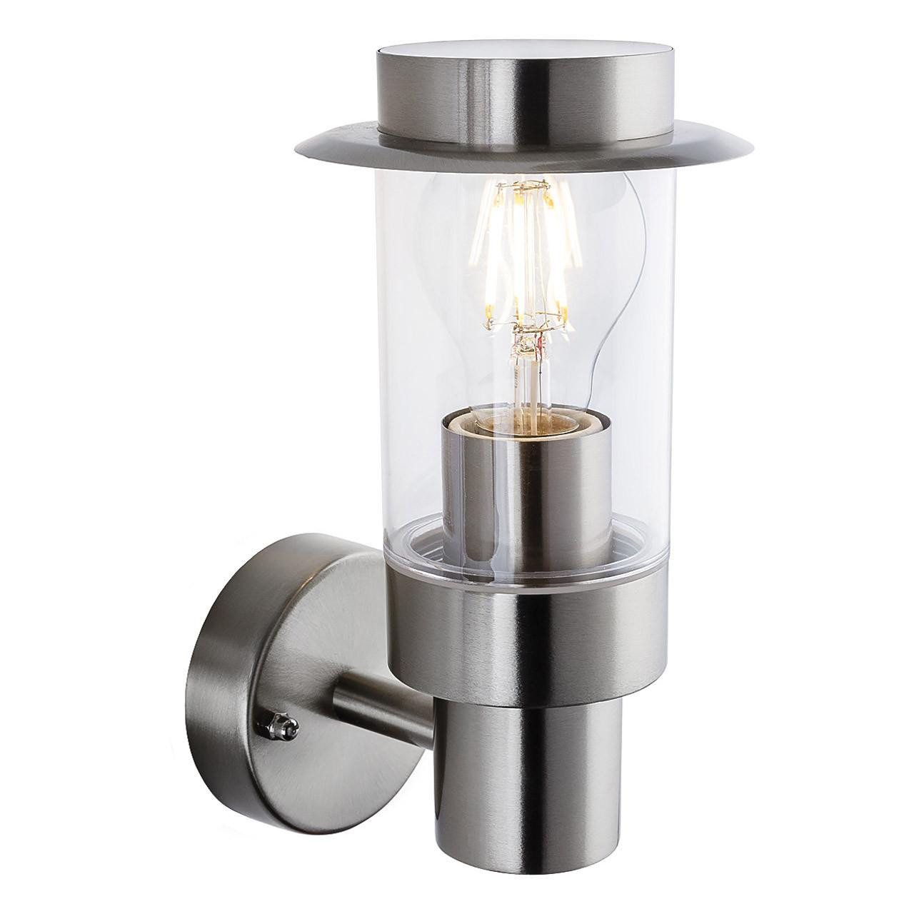 Firstlight Darwin Modern Style Lantern in Stainless Steel and Clear