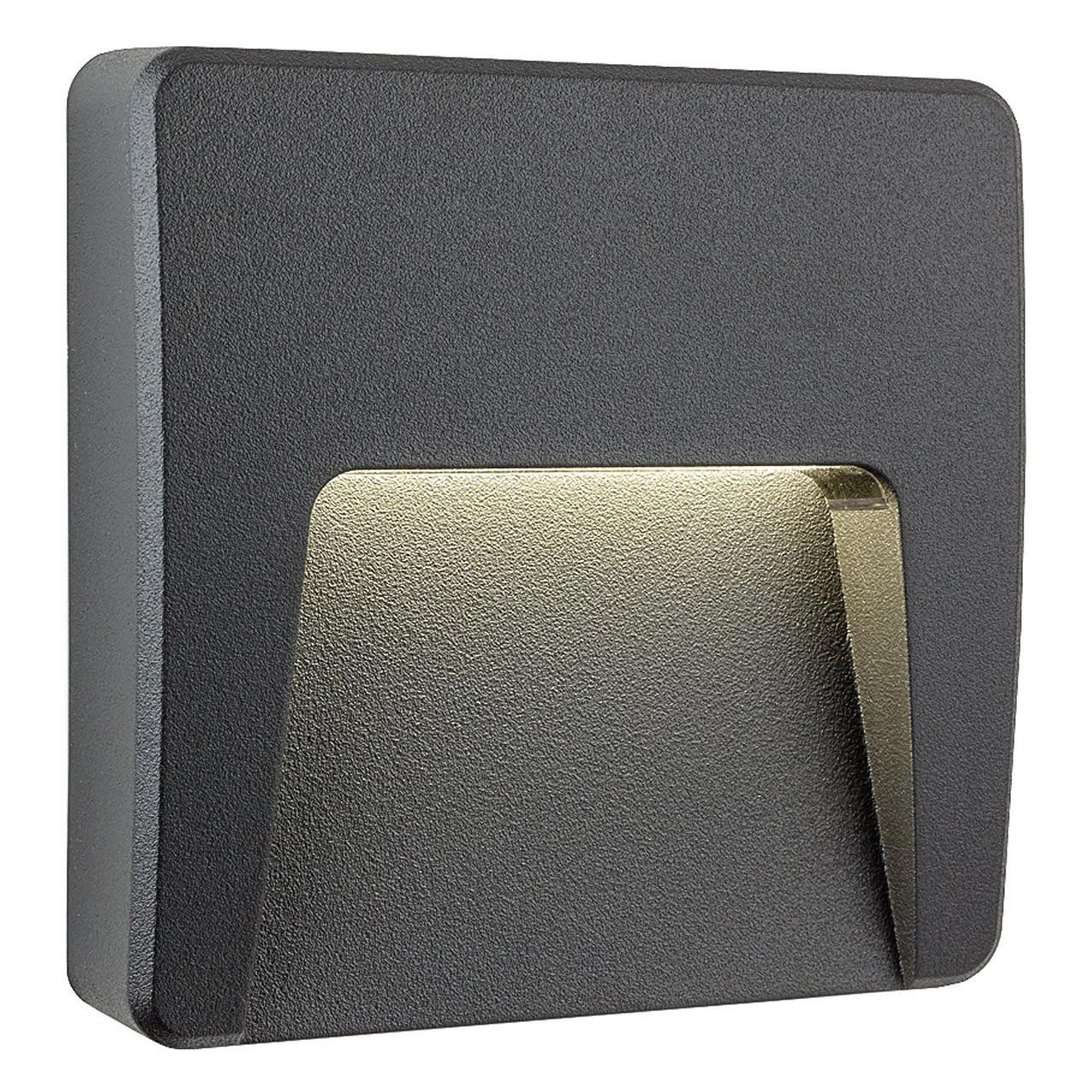 Firstlight LED Golf Square Outdoor Wall and Step Light Cool White 4000K in Graphite