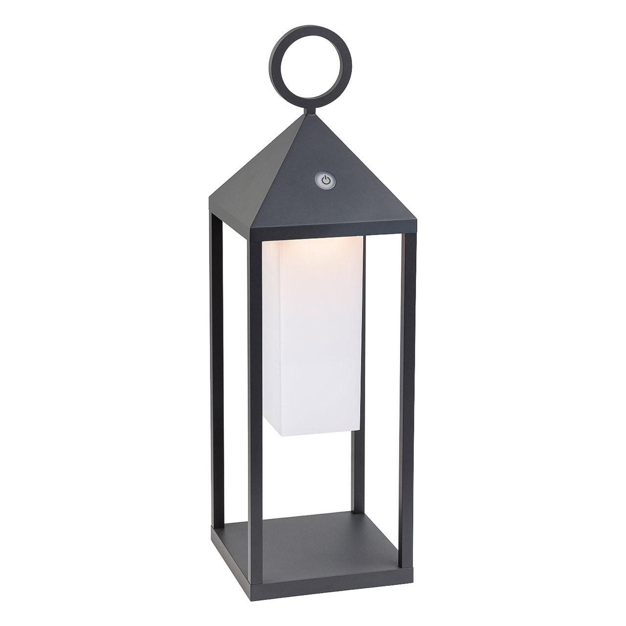 Firstlight Aruba Modern Style LED Lantern 2.2W Dimmable with Dimmer Control Warm White Graphite