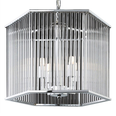 Photo inspiration: Art Deco Style Pendant Lighting Reference: Firstlight Rialto Art Deco Style Pendant Light In Chrome And