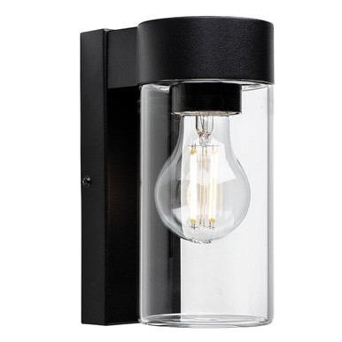 Firstlight Zara Outdoor Wall Lantern in Black | Lightbulbs Direct