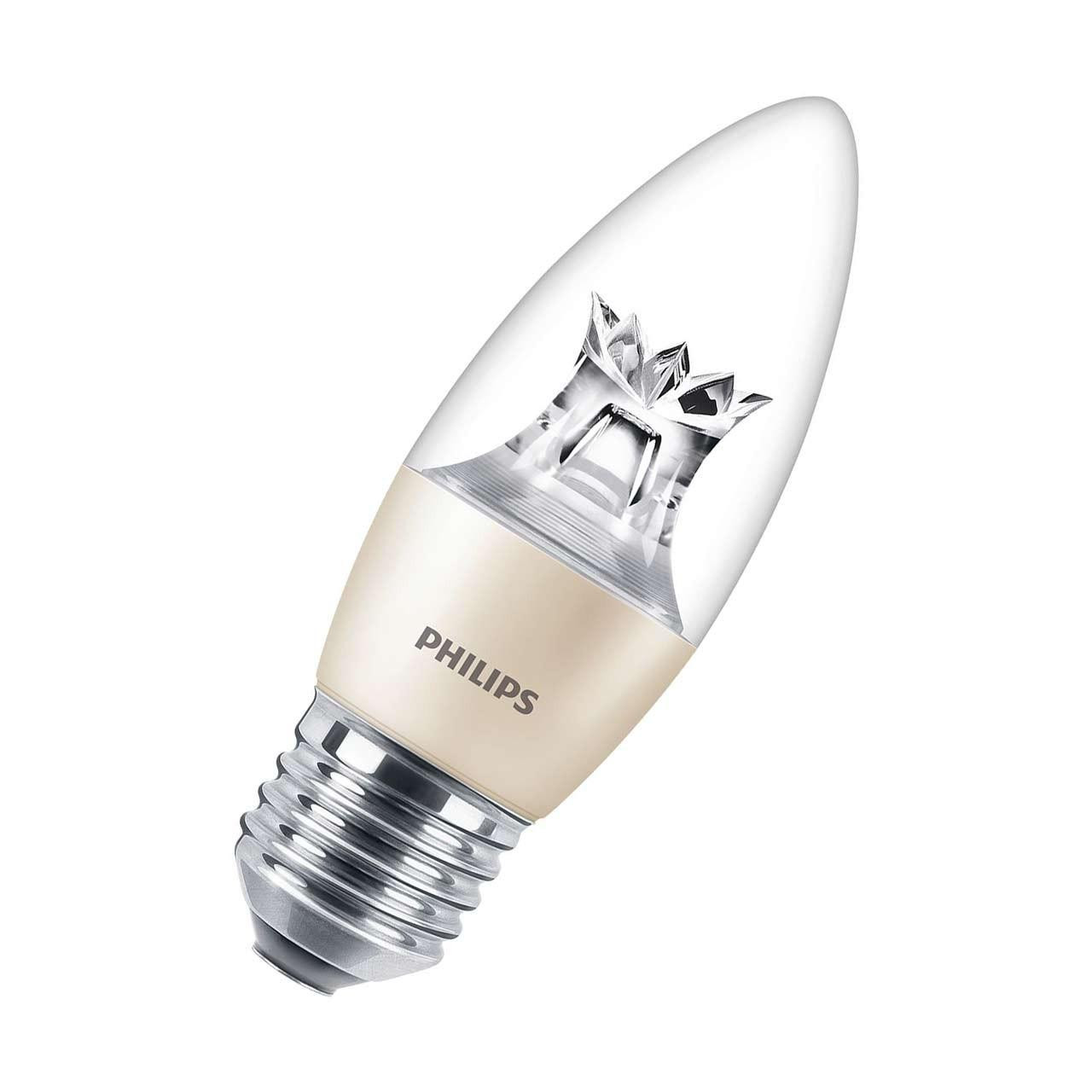 Philips Master LED DimTone Candle 5.5W E27 Dimmable Warm White Clear