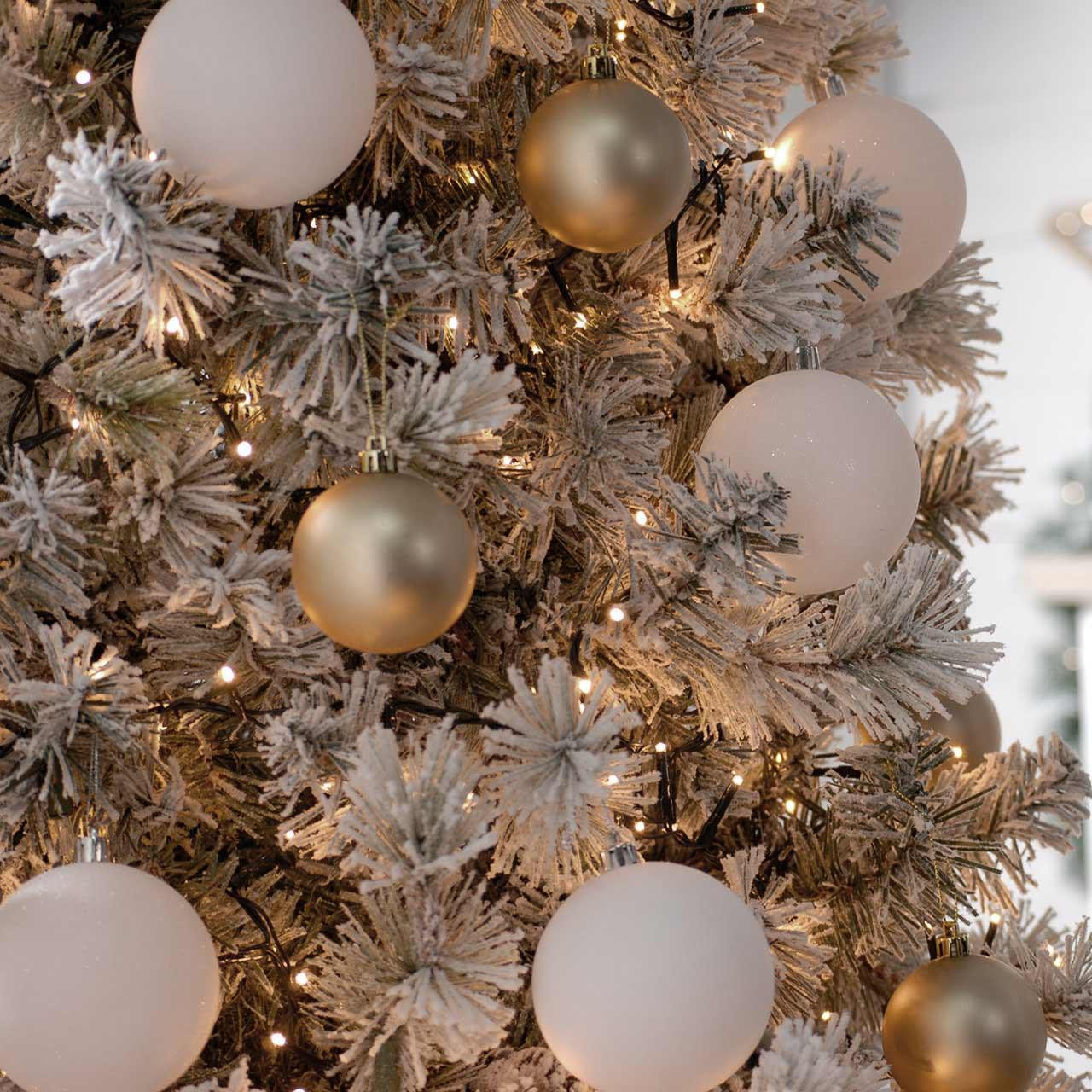 Festive Indoor & Outdoor 7ft Christmas Tree Sparkle Lights 1000 Warm White LEDs