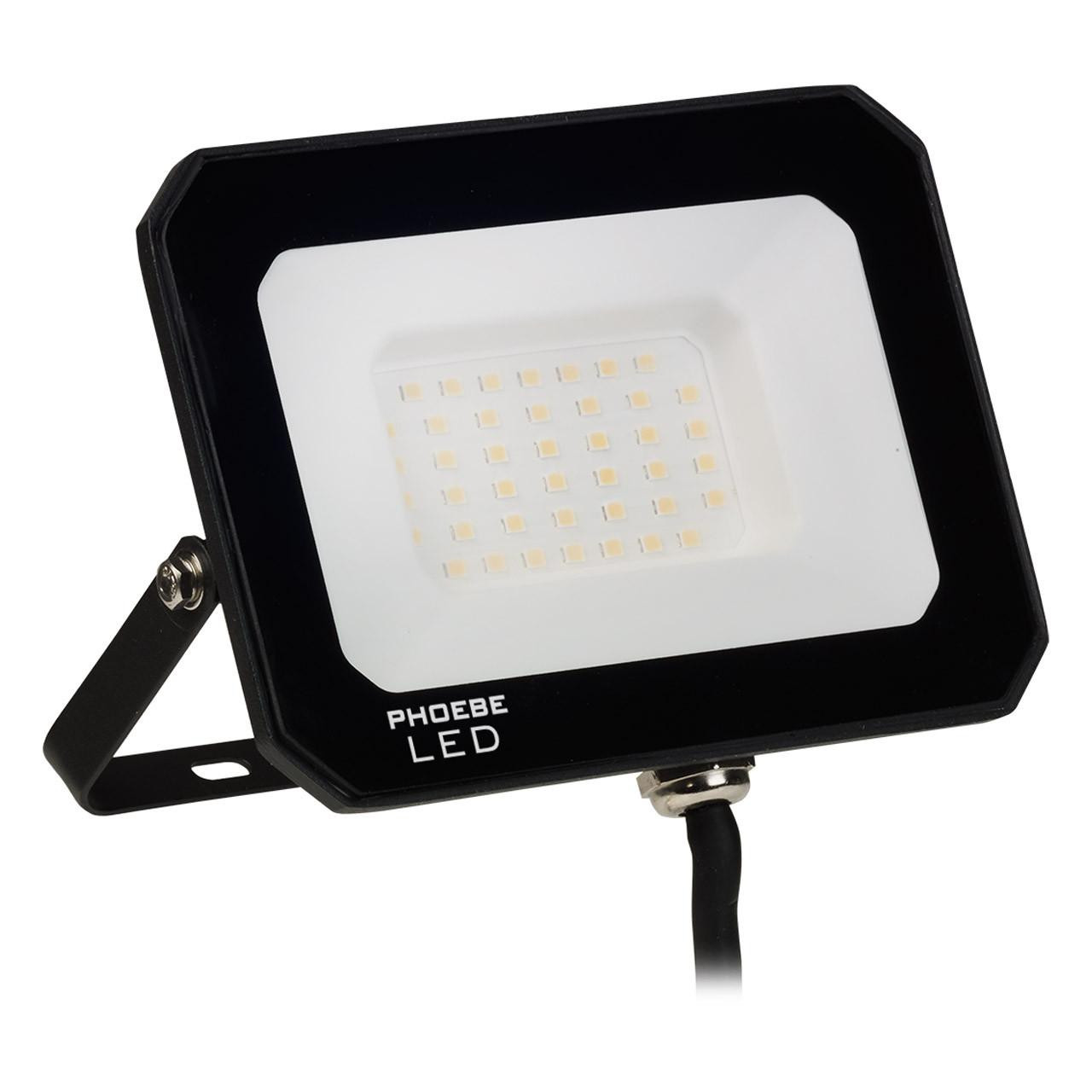 Phoebe LED Floodlight 30W Atlas-Mini Warm White IP65 Black
