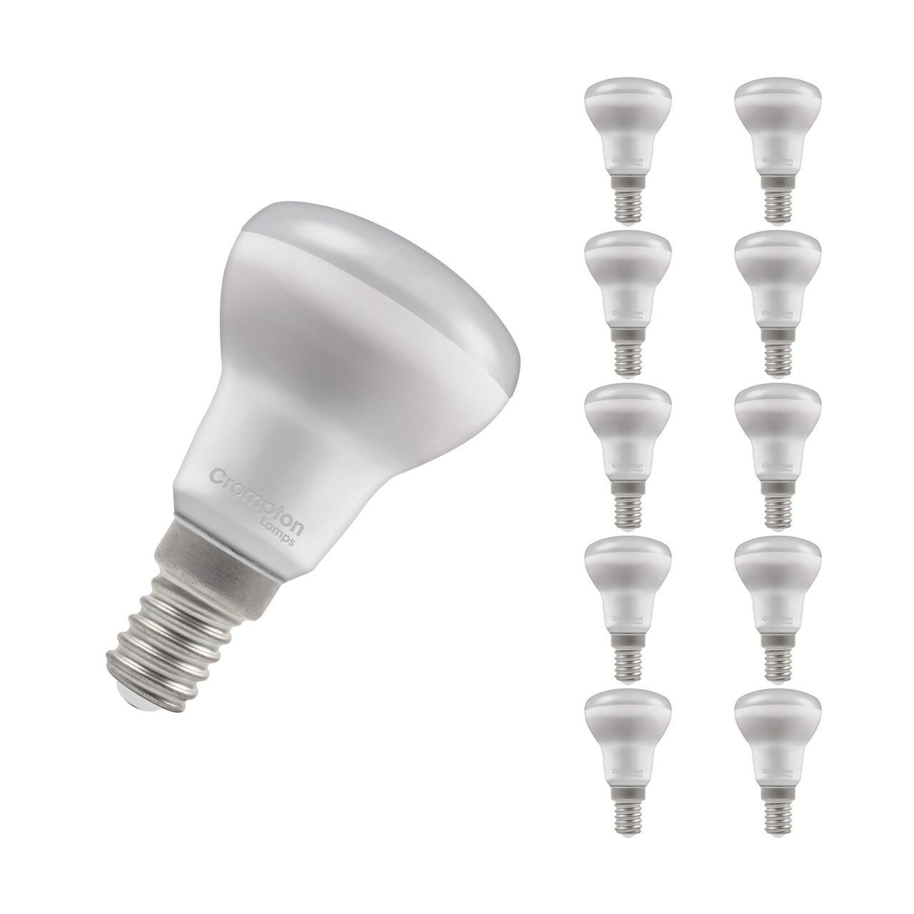Crompton Lamps LED R39 Reflector 2.2W E14 (10 Pack) Cool White 122° Opal (25W Eqv)