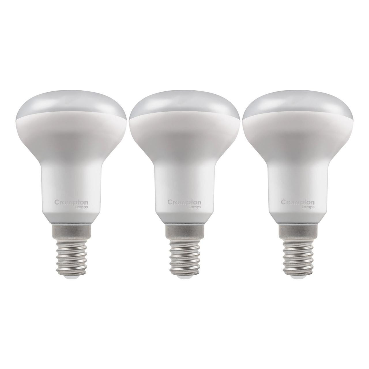 Crompton Lamps LED R50 Reflector 4.2W E14 (3 Pack) Cool White 122° Opal (40W Eqv)