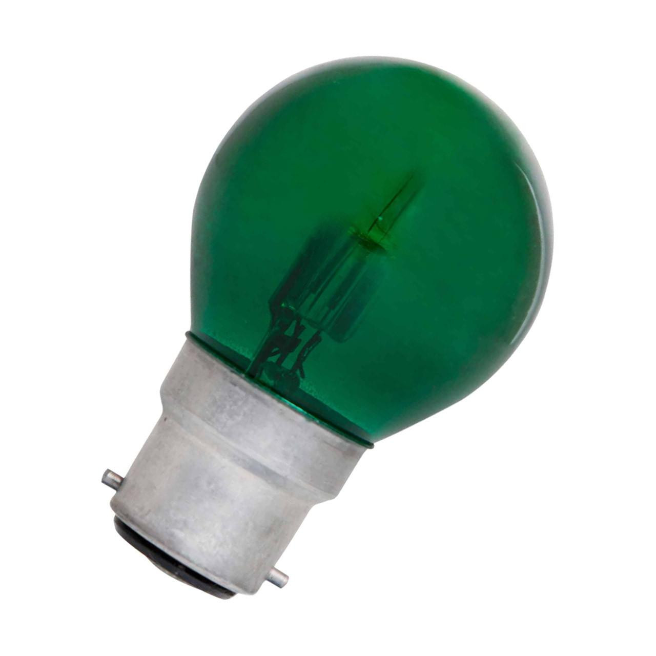 Opus Halogen Golfball 18W B22 Dimmable Green
