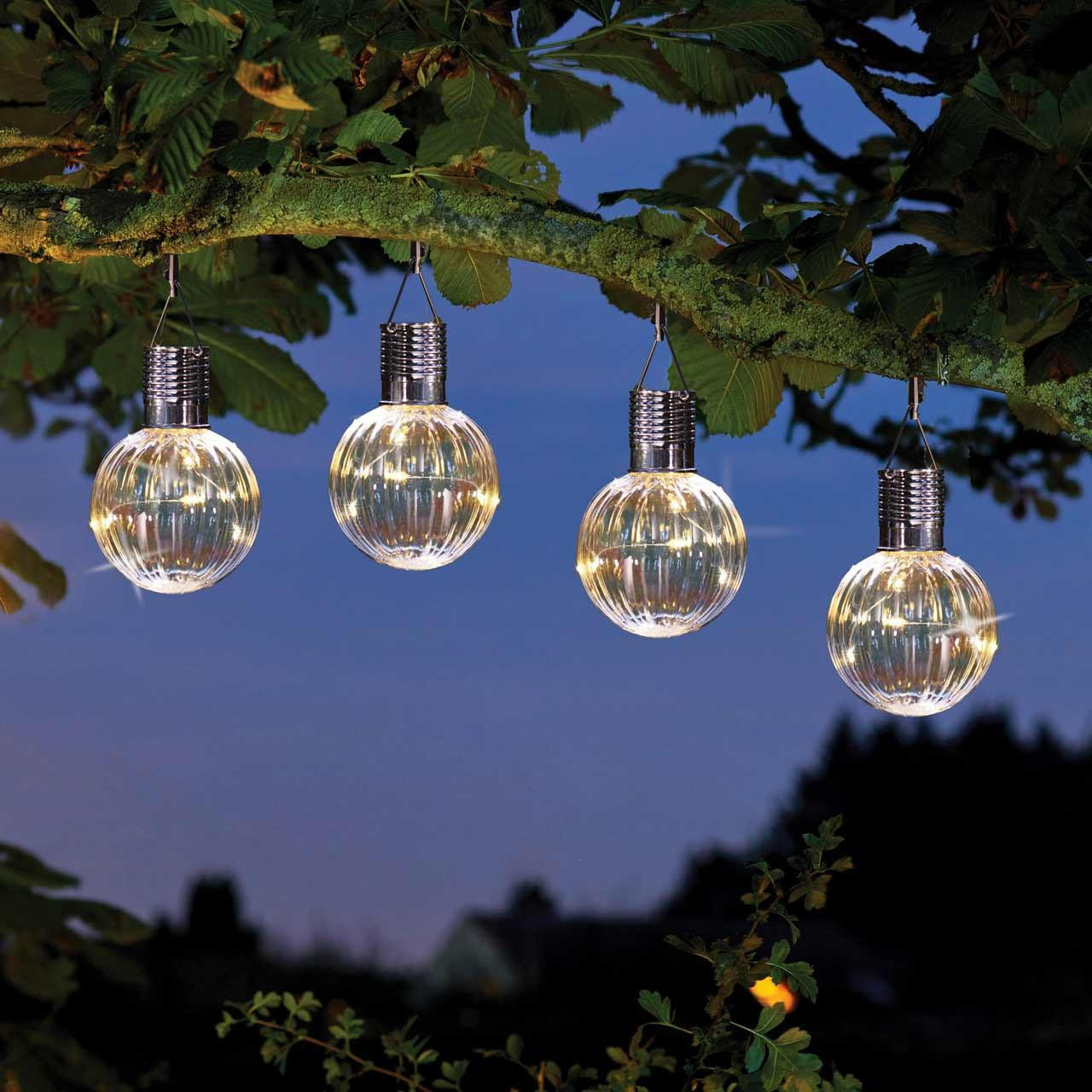 Smart Solar Eureka! Orb LED Solar Light Bulbs (4 Pack)