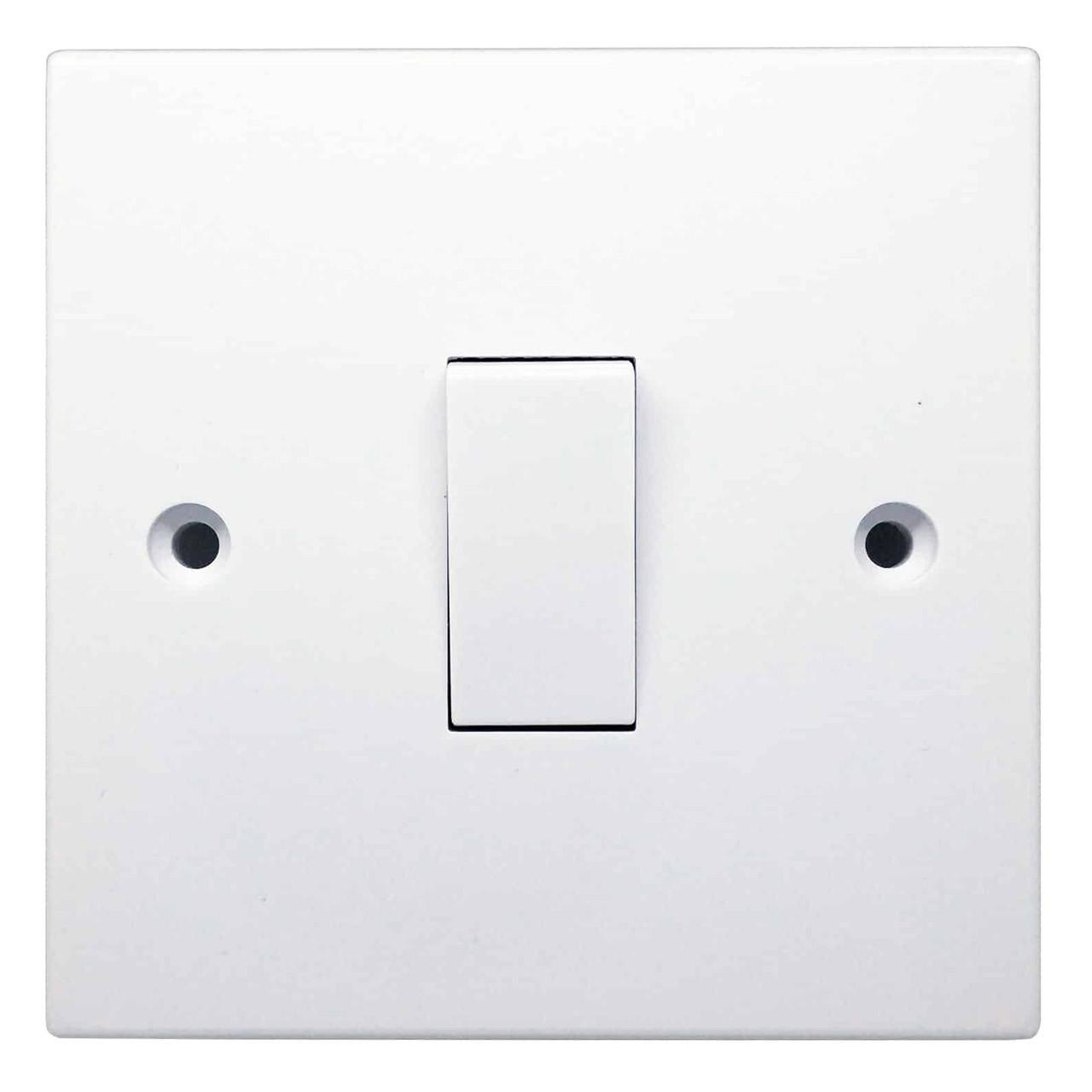 Opus 1-Gang 2-Way Light Switch White