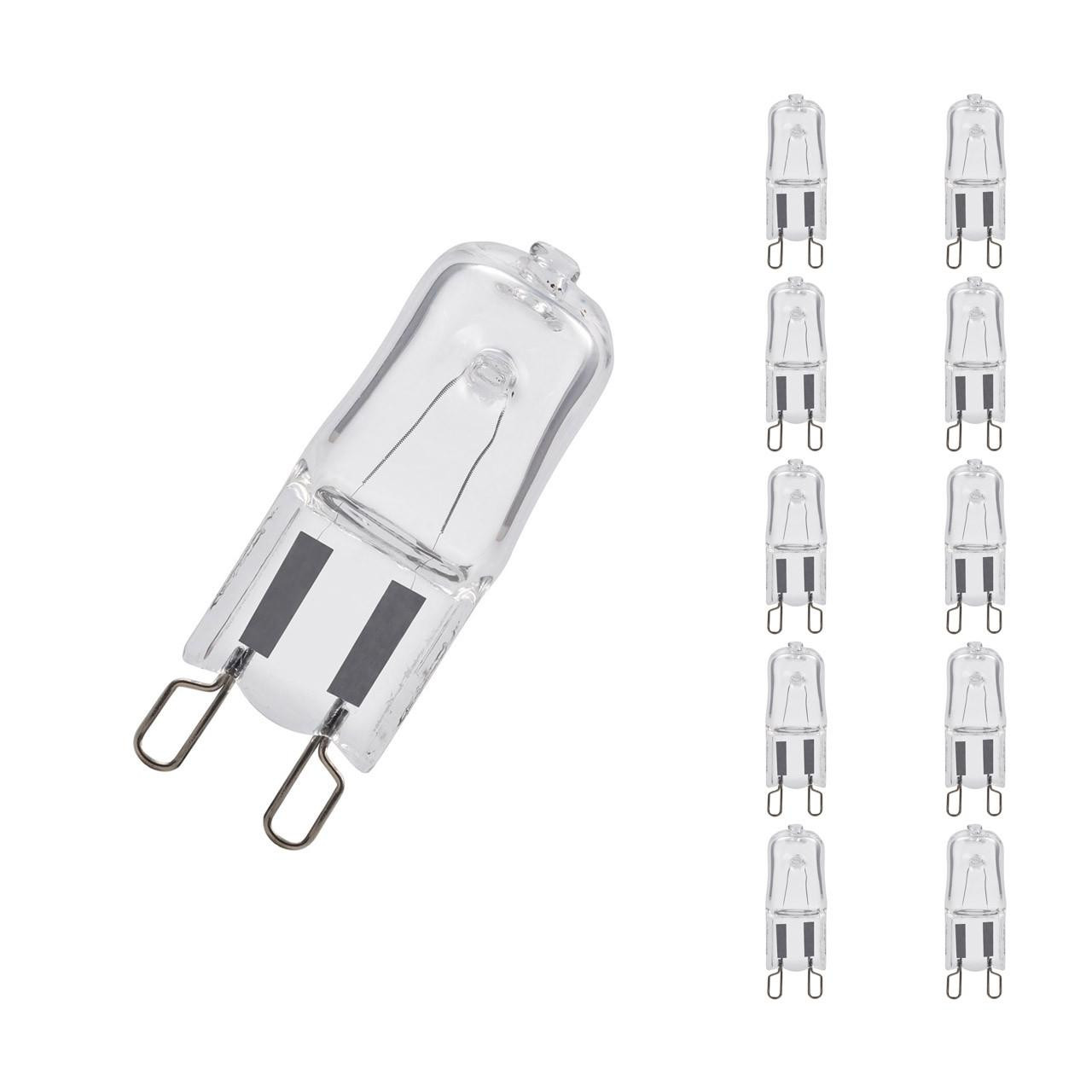 Opus Halogen G9 Capsule 28W Dimmable (10 Pack) Warm White Clear Energy Saver