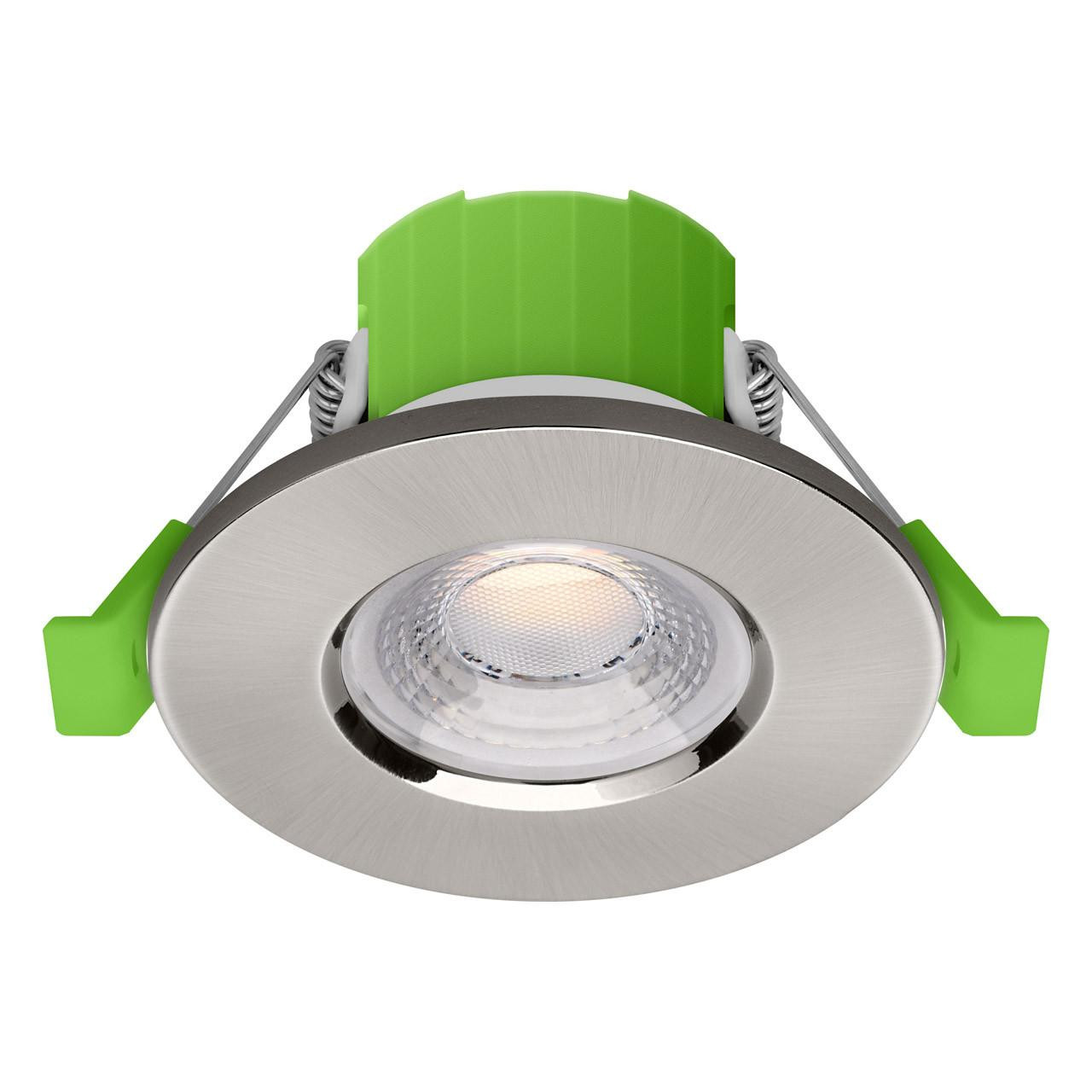 nxt gen NovaLite LED Fire Rated Downlight 6W Dimmable CCT Satin Nickel