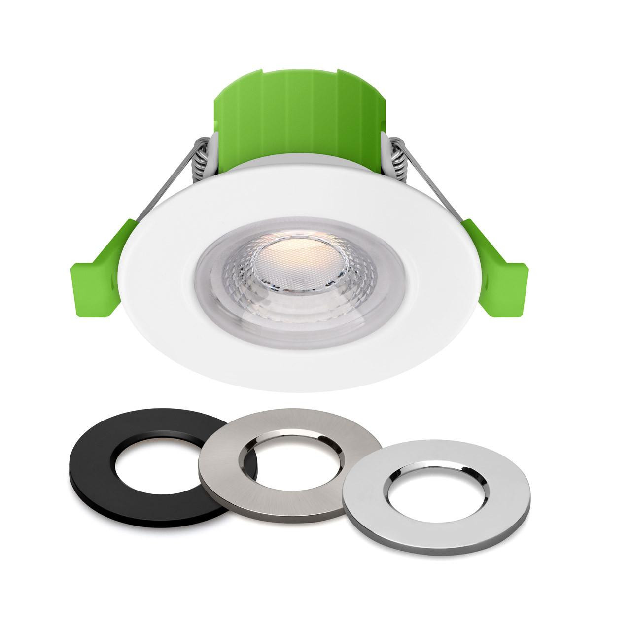 nxt gen NovaLite LED Fire Rated Downlight 6W Dimmable White/Black/Chrome/Satin Nickel
