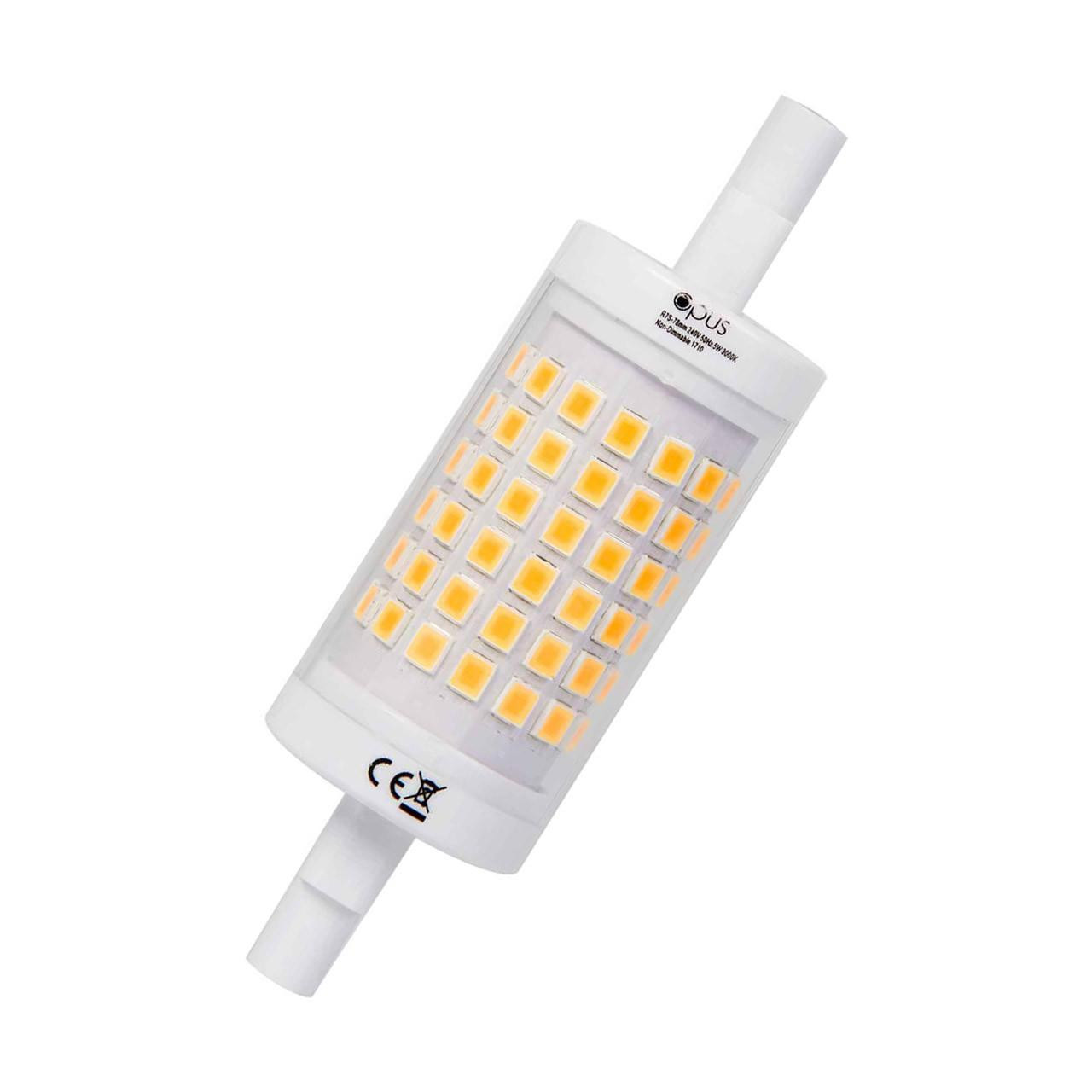 Opus LED Linear 5W R7s 78mm Warm White Clear (60W Eqv)