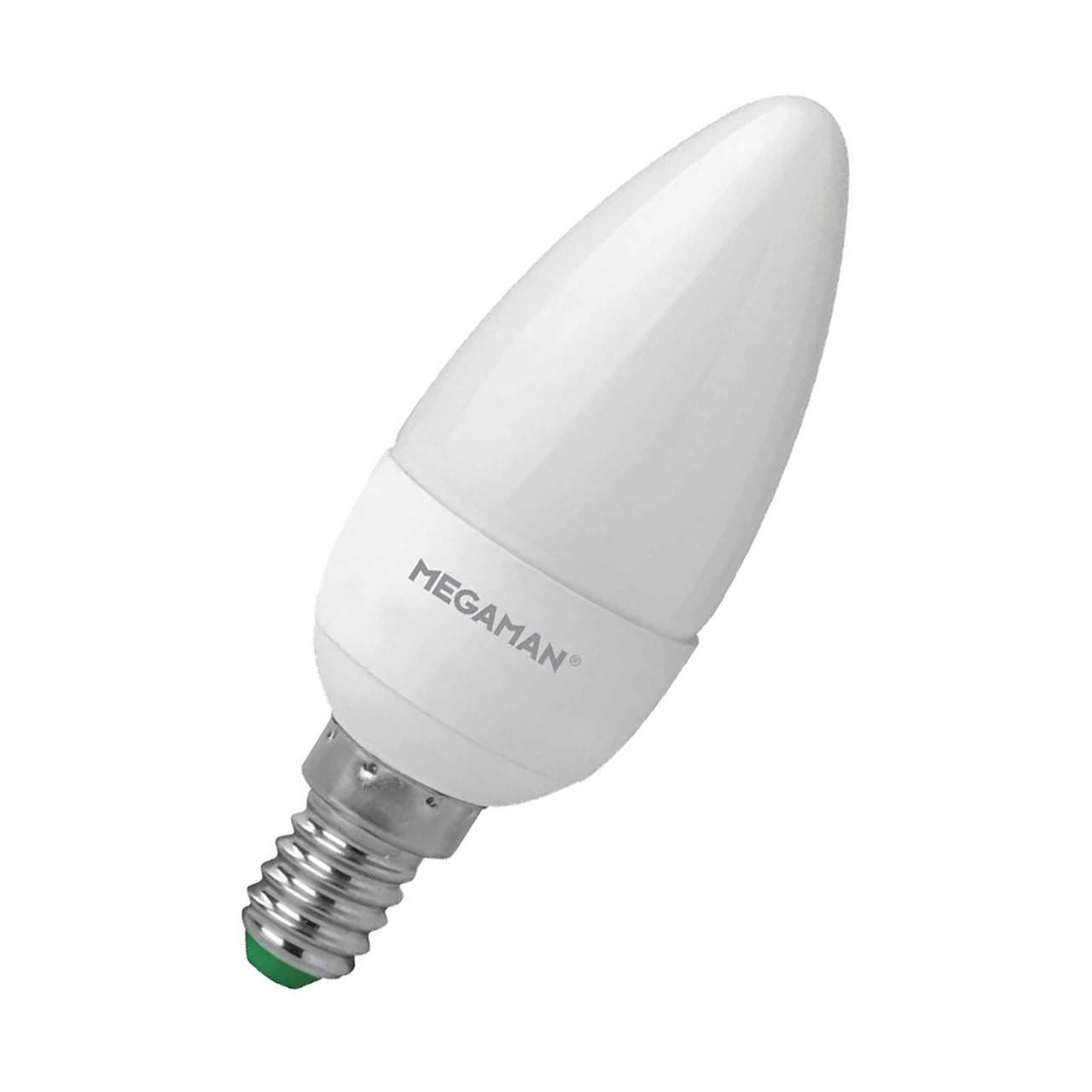 Megaman LED Candle 4.9W E14 Warm White Opal (40W Eqv)