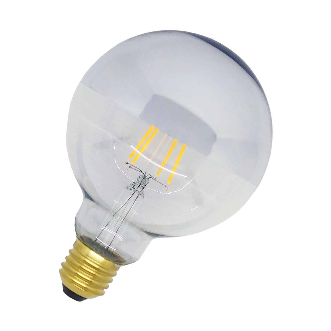 Opus LED G95 Globe 5W E27 Dimmable Crown Silver Extra Warm White Clear (40W Eqv)