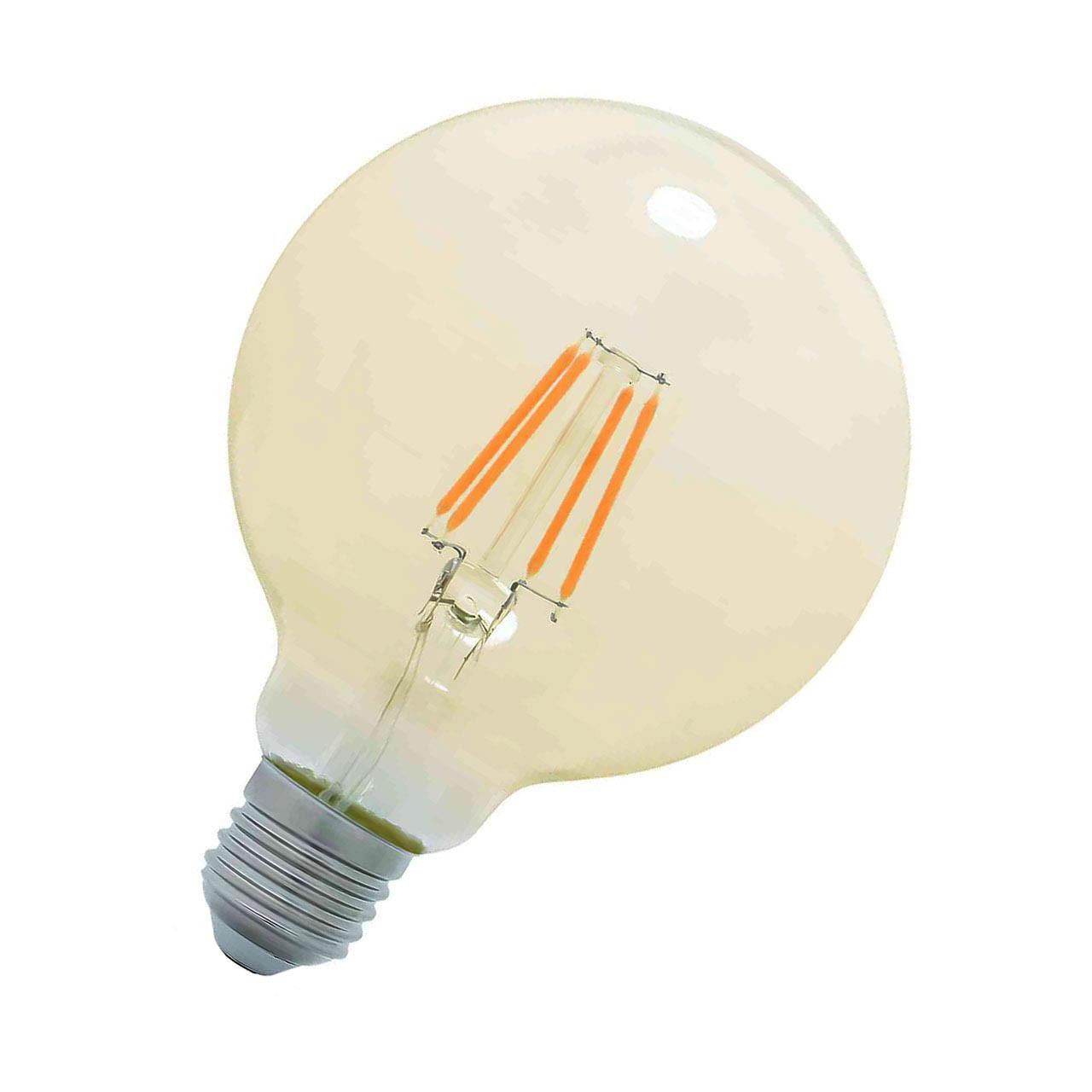 Opus LED G95 Globe 5W E27 Dimmable Extra Warm White Gold (60W Eqv)