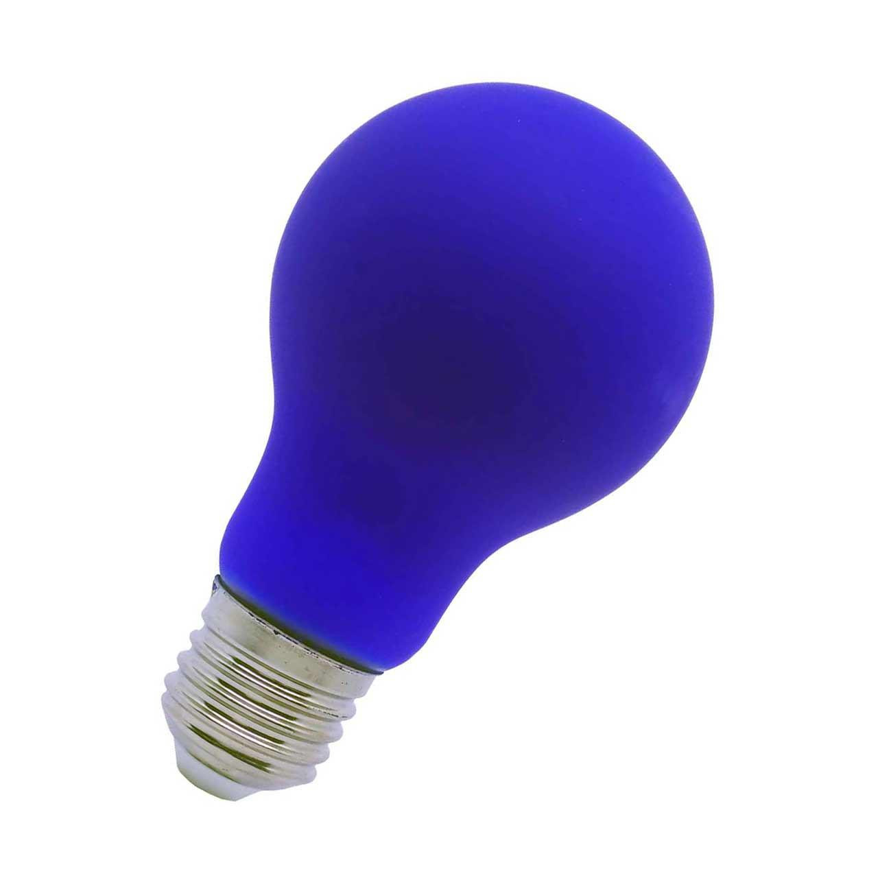Opus LED GLS Light Bulb E27 4W Blue Screw Coloured in Frosted