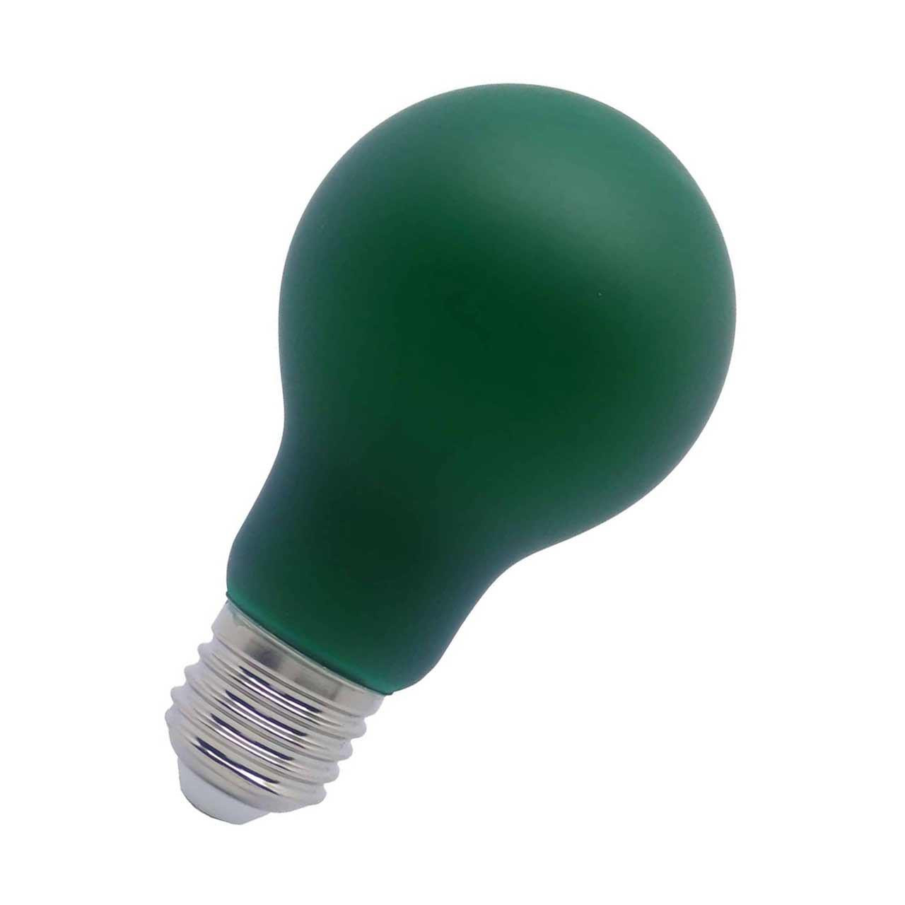 Opus LED GLS Light Bulb E27 4W Green Screw Coloured in Frosted