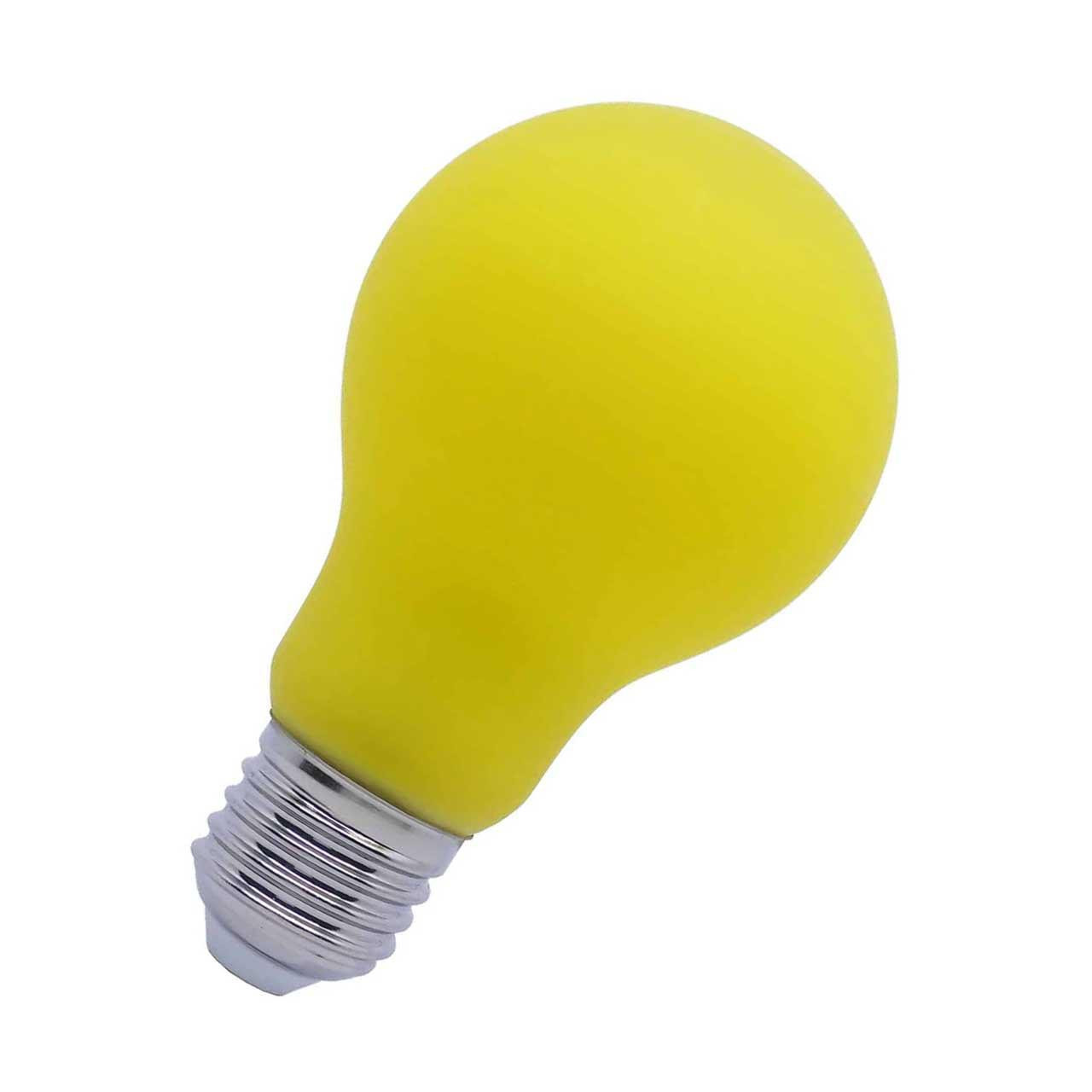 Opus LED GLS Light Bulb E27 4W Yellow Screw Coloured in Frosted