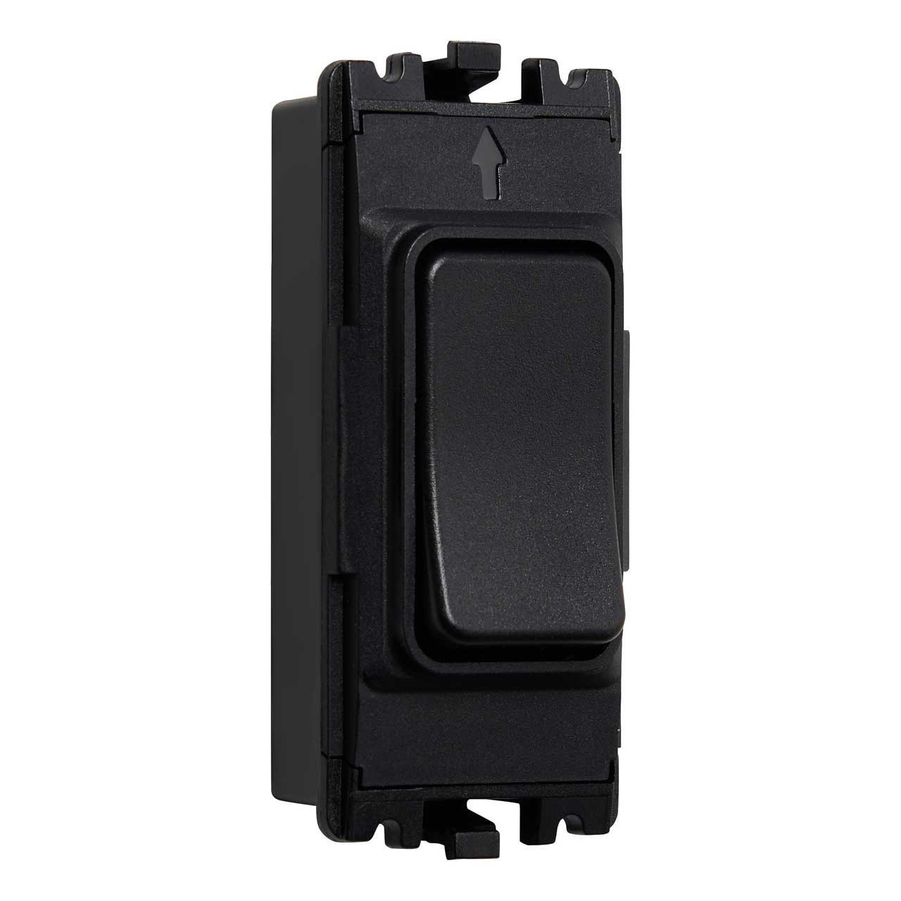 Culina 1 Gang Grid Kinetic Switch Black