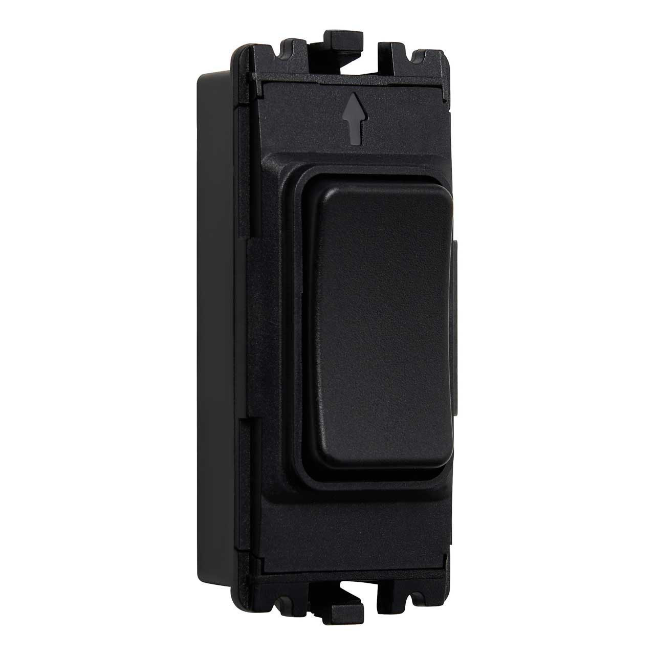 Culina 1 Gang Grid Kinetic Dimmable Switch Black