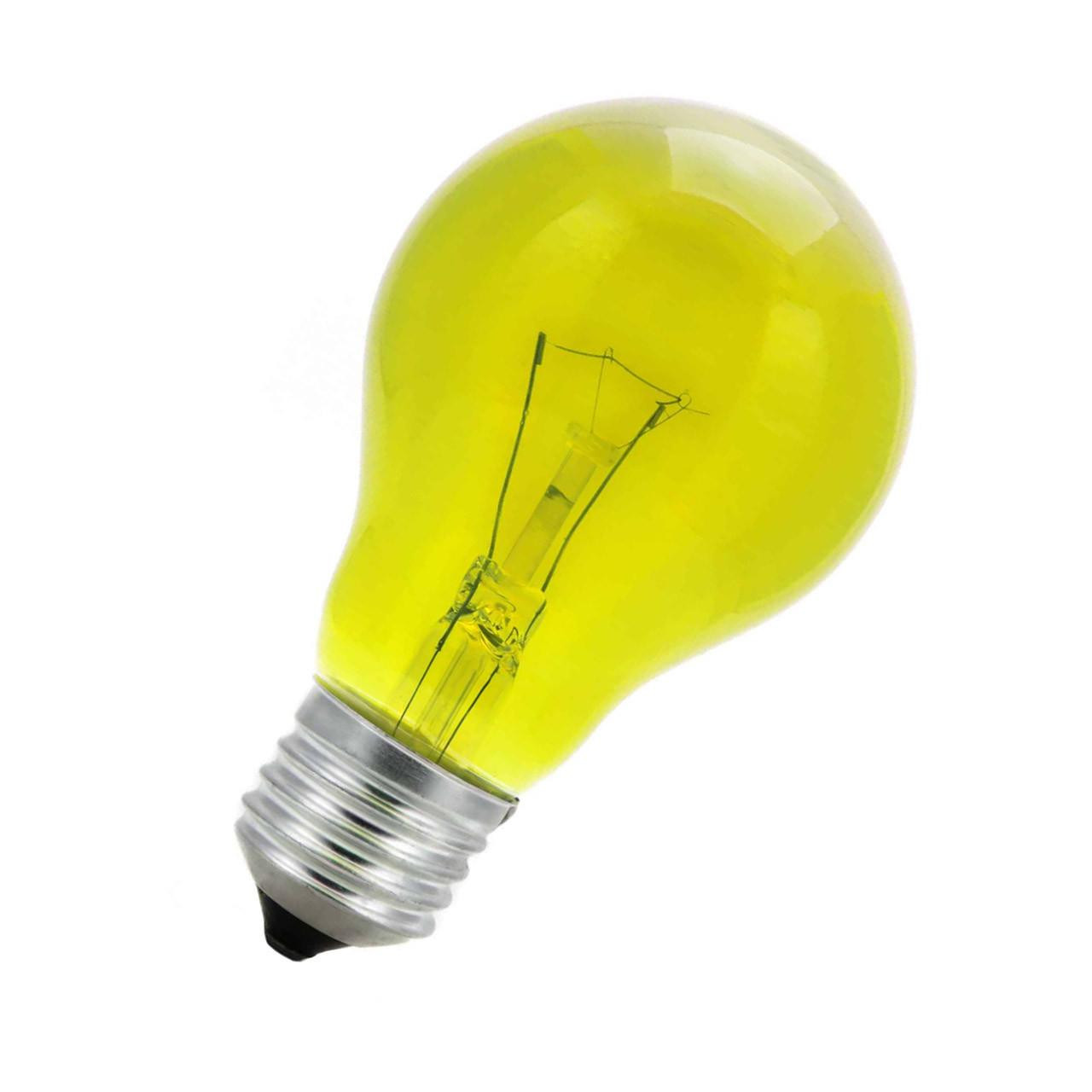 Opus 25W GLS Light Bulb E27 Dimmable Yellow Screw Coloured