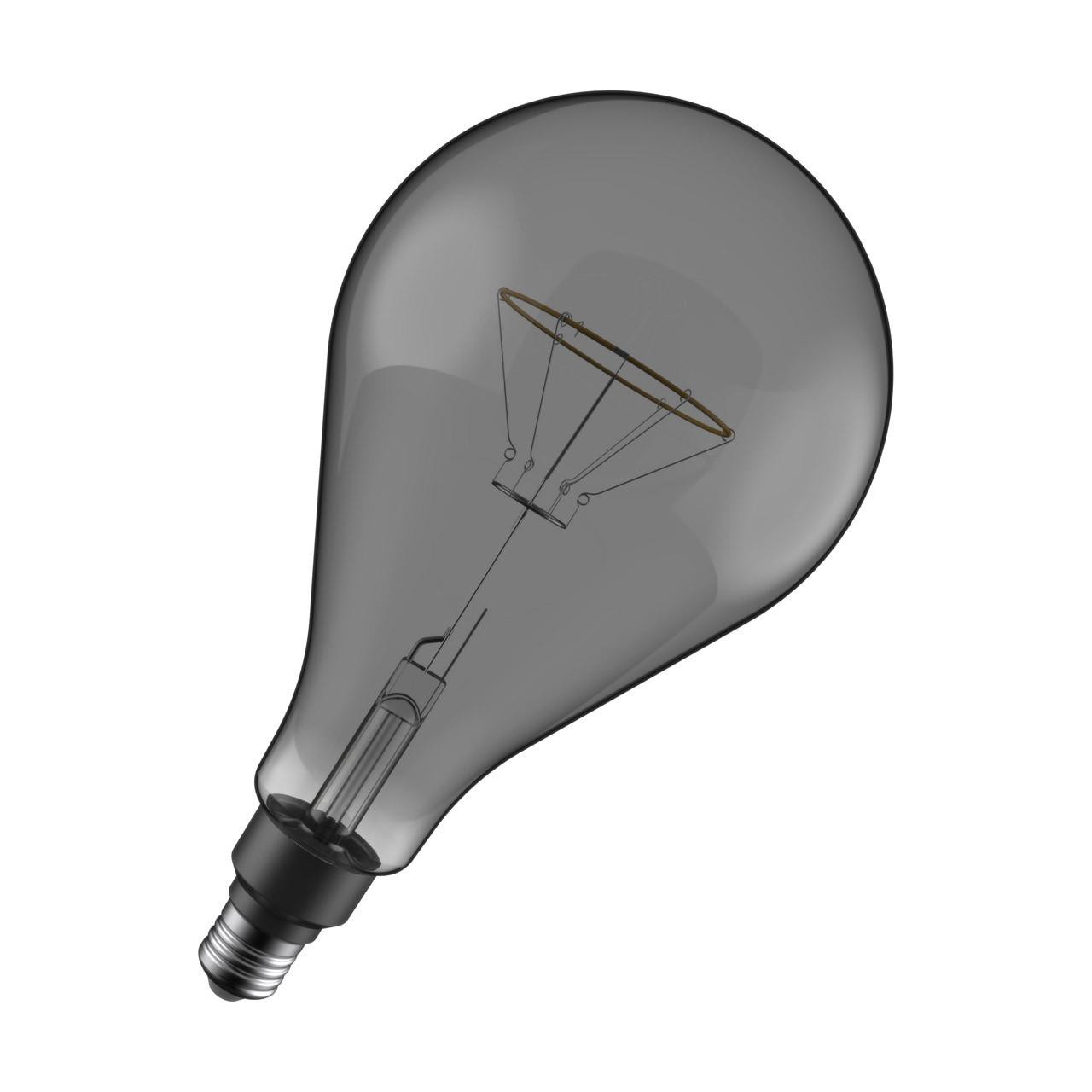 Crompton LED Giant GLS Light Bulb E27 4.5W 160mm Extra Warm White 1800K Screw Filament Smoke
