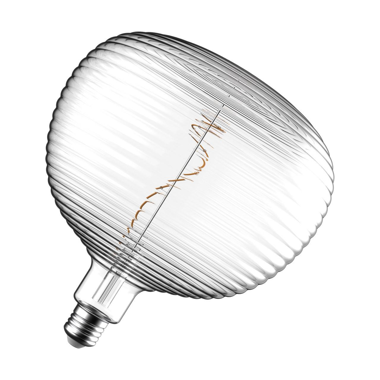 Crompton LED Globe Light Bulb E27 4.5W 200mm Extra Warm White 1800K G200 Screw Filament Clear