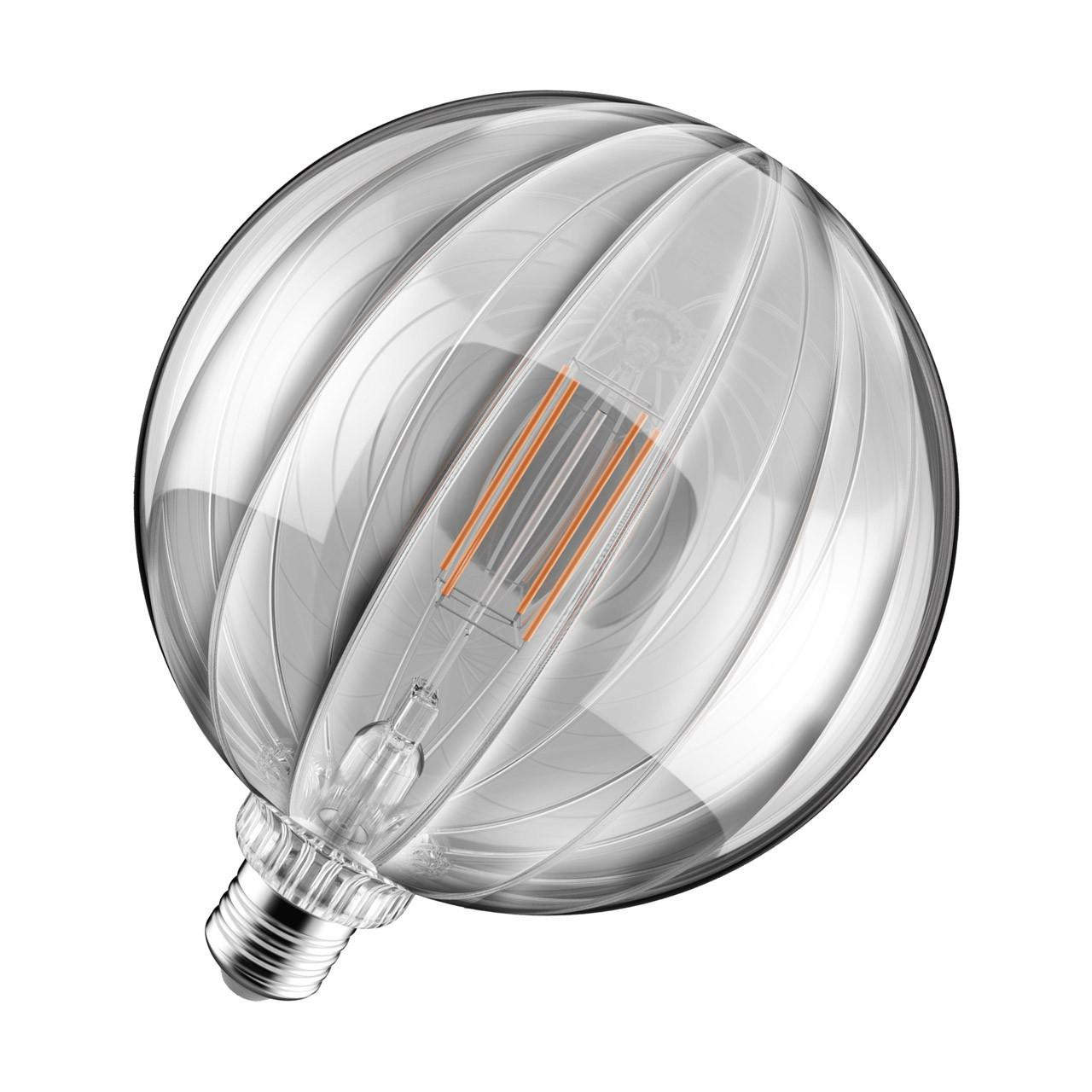 Crompton LED Globe Light Bulb E27 4.9W 150mm Extra Warm White 1800K G150 Screw Filament Clear