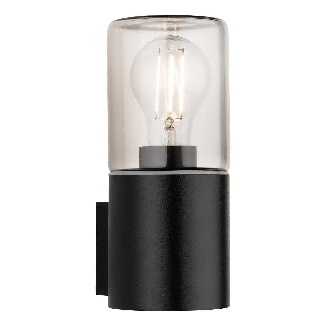 Firstlight Manor Outdoor Wall Lantern Smoked in Black