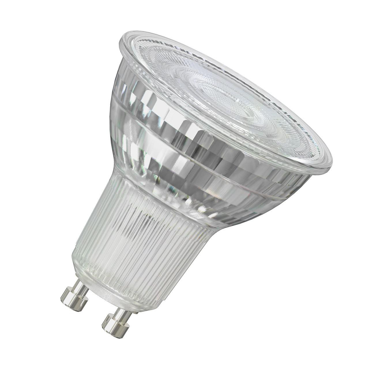 Crompton LED GU10 Spotlight Bulb 3.7W Dimmable Warm White 3000K Glass Halogen Replacement