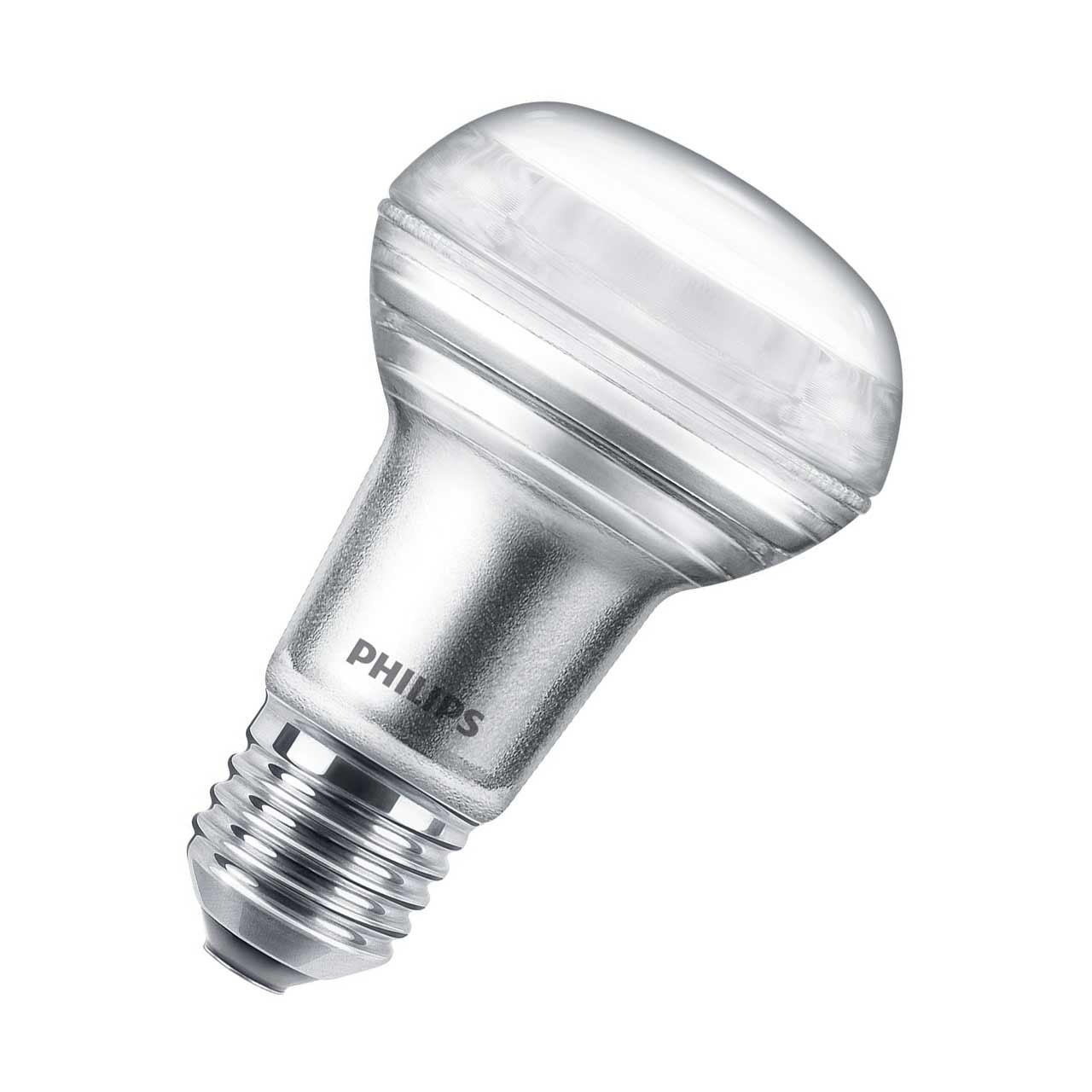 Philips LED R63/R64 Reflector Light Bulb E27 4.5W Dim CorePro Warm White 2700K Screw Clear