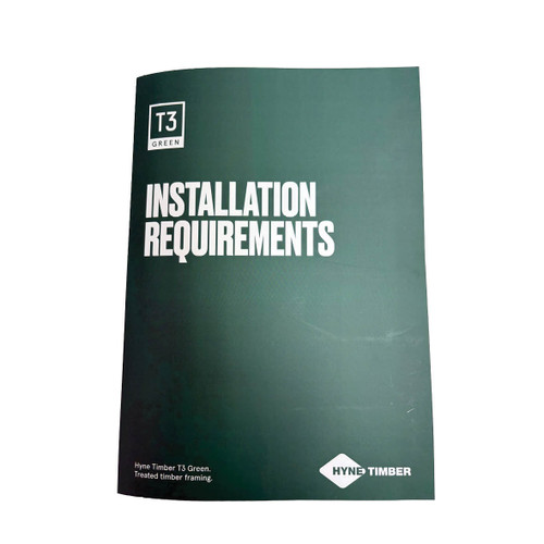 T3 GREEN - Installation requirements