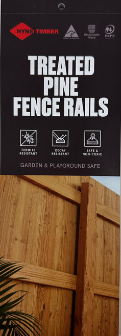 Treated Pine Fence Rails Tear Off