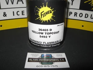 5492Y FISHER PAINT YELLOW 1 QRT