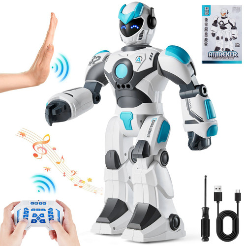 VEVOR RC Robot Toy Talking Dancing Gesture and Voice Remote Control Programmable(D0102HSVI96.)